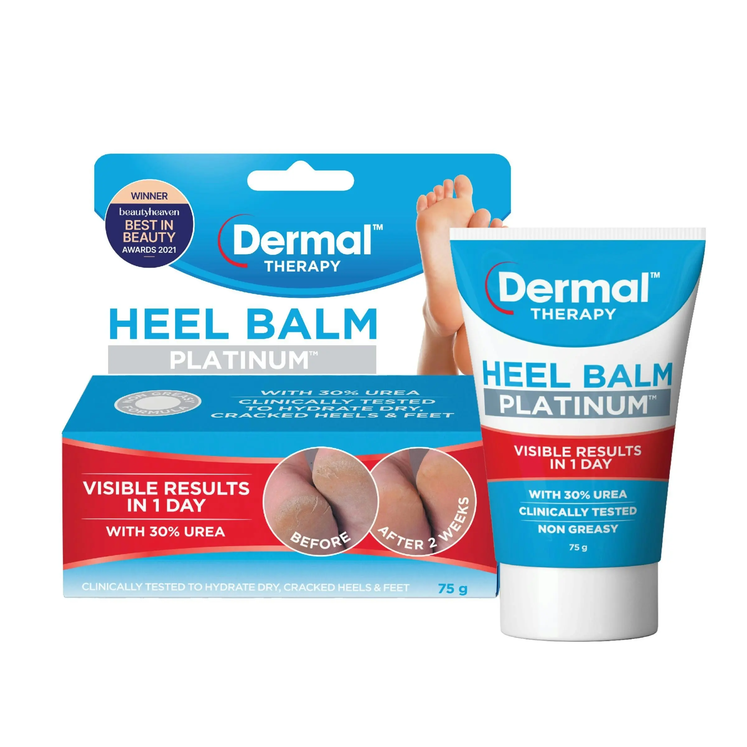 Dermal Therapy Heel Balm Platinum 75G