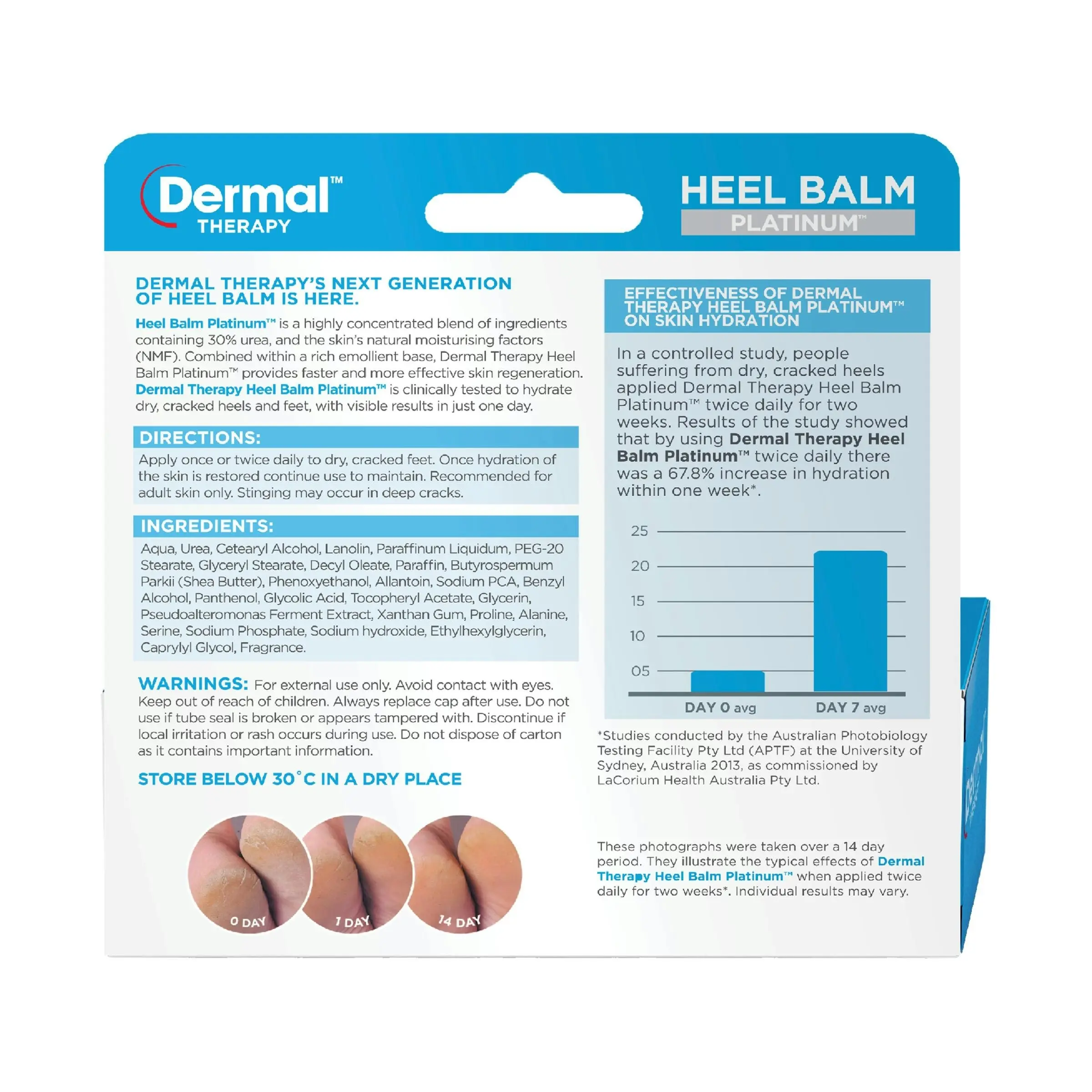 Dermal Therapy Heel Balm Platinum 75G