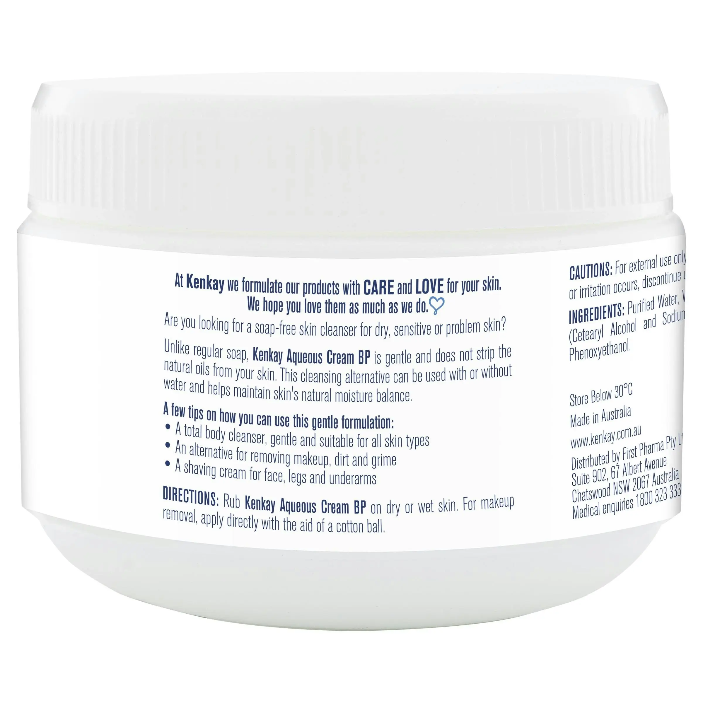 Kenkay Dry Skin Aqueous Cream BP 500g