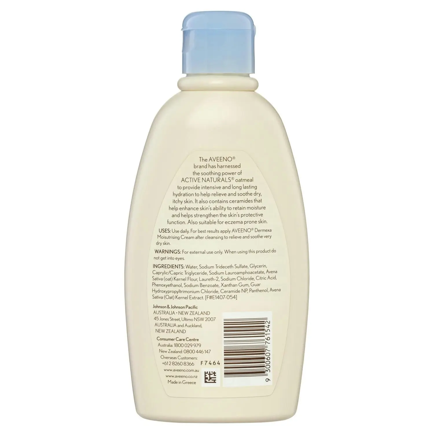 Aveeno Active Naturals Dermexa Fragrance Free Daily Emollient Body Wash 280ml