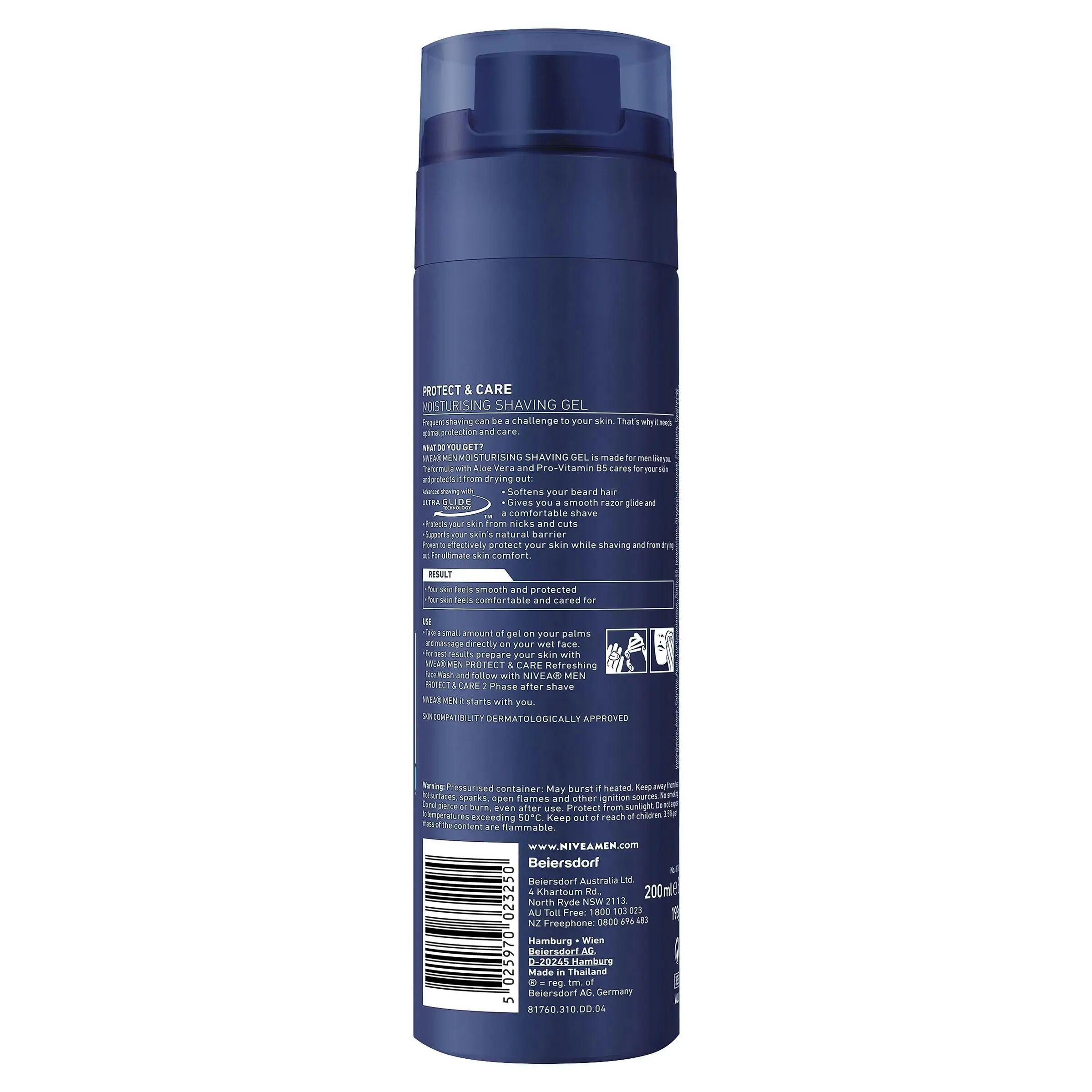 Nivea Men Protect & Care Moisturising Shaving Gel 200mL