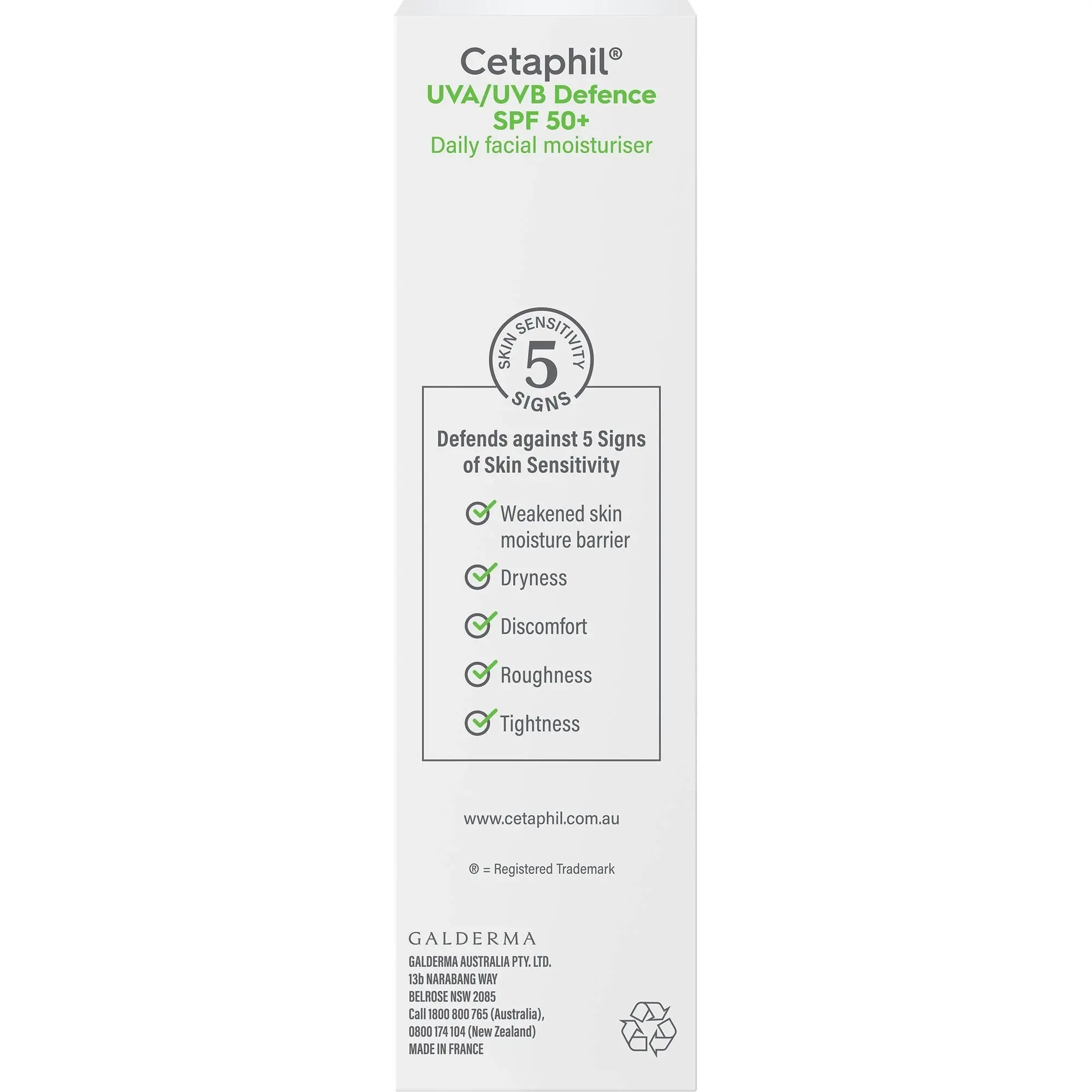 Cetaphil UVA/UVB Defence SPF 50+ 50mL