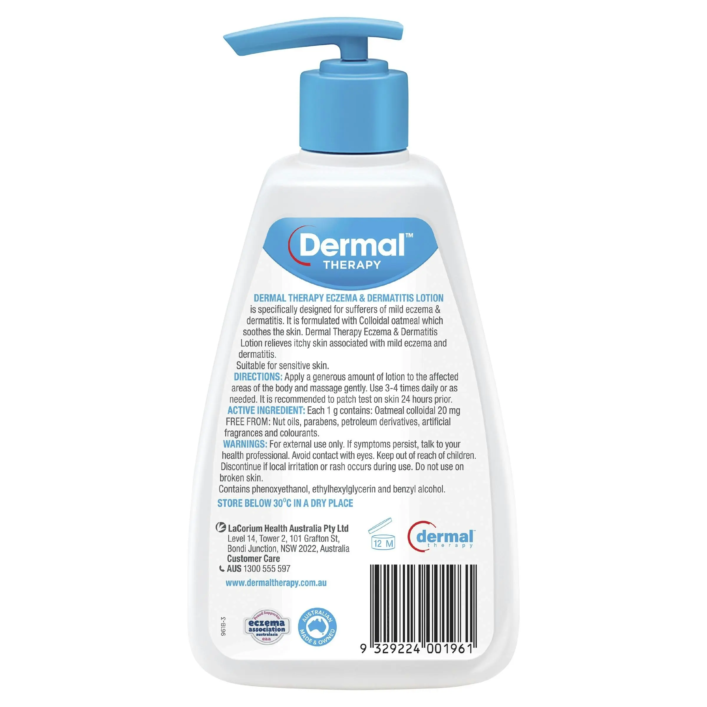 Dermal Therapy Eczema & Dermatitis Moisturising Lotion 250mL