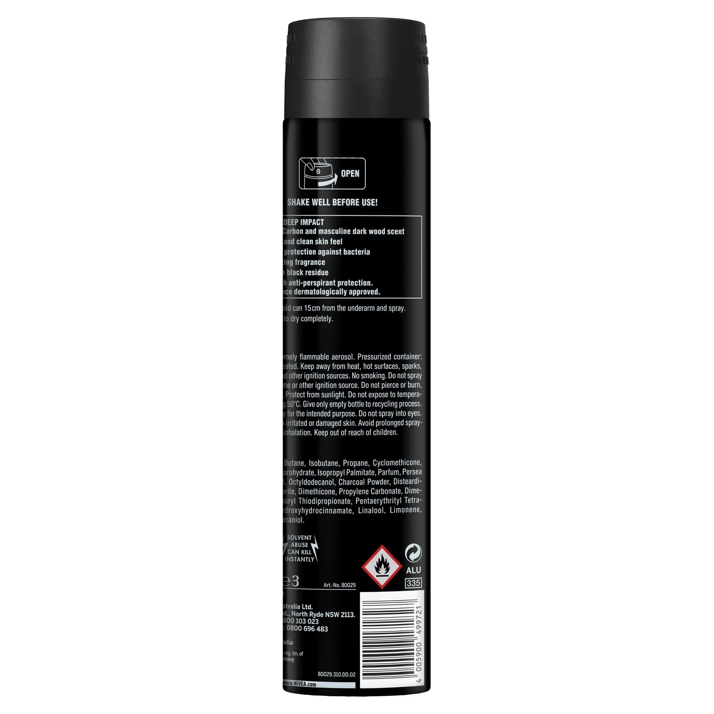 Nivea Deodorant Aerosol Men Deep 250mL