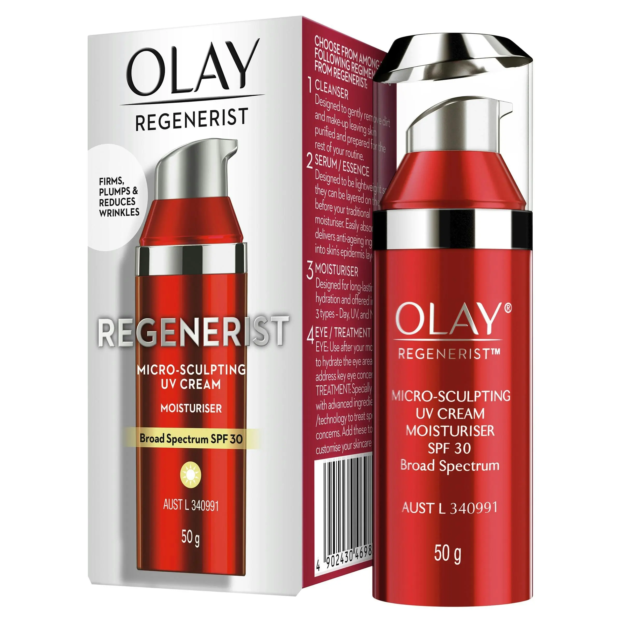 Olay Regenerist Micro-Sculpting Face Cream Moisturiser SPF30+ 50g