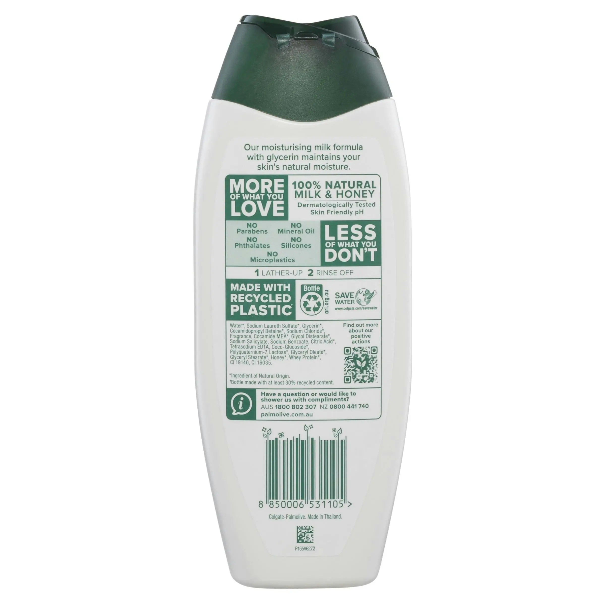 Palmolive Naturals Milk & Honey Body Wash 500mL