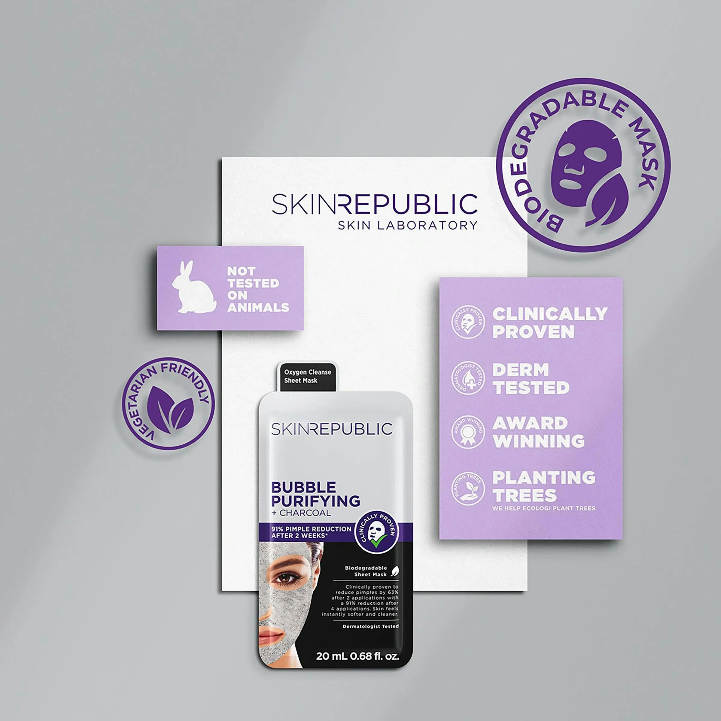 Skin Republic Bubble Purifying & Charcoal Face Mask