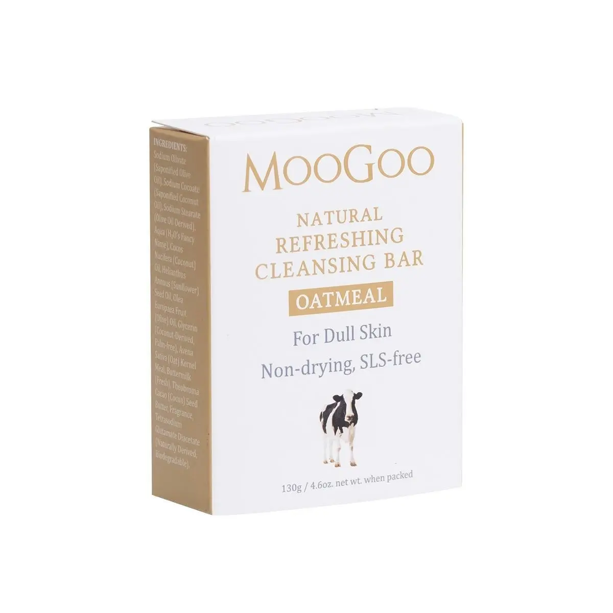 MOOGOO Hydrating Cleansing Bar Finely Ground Oatmeal 130g