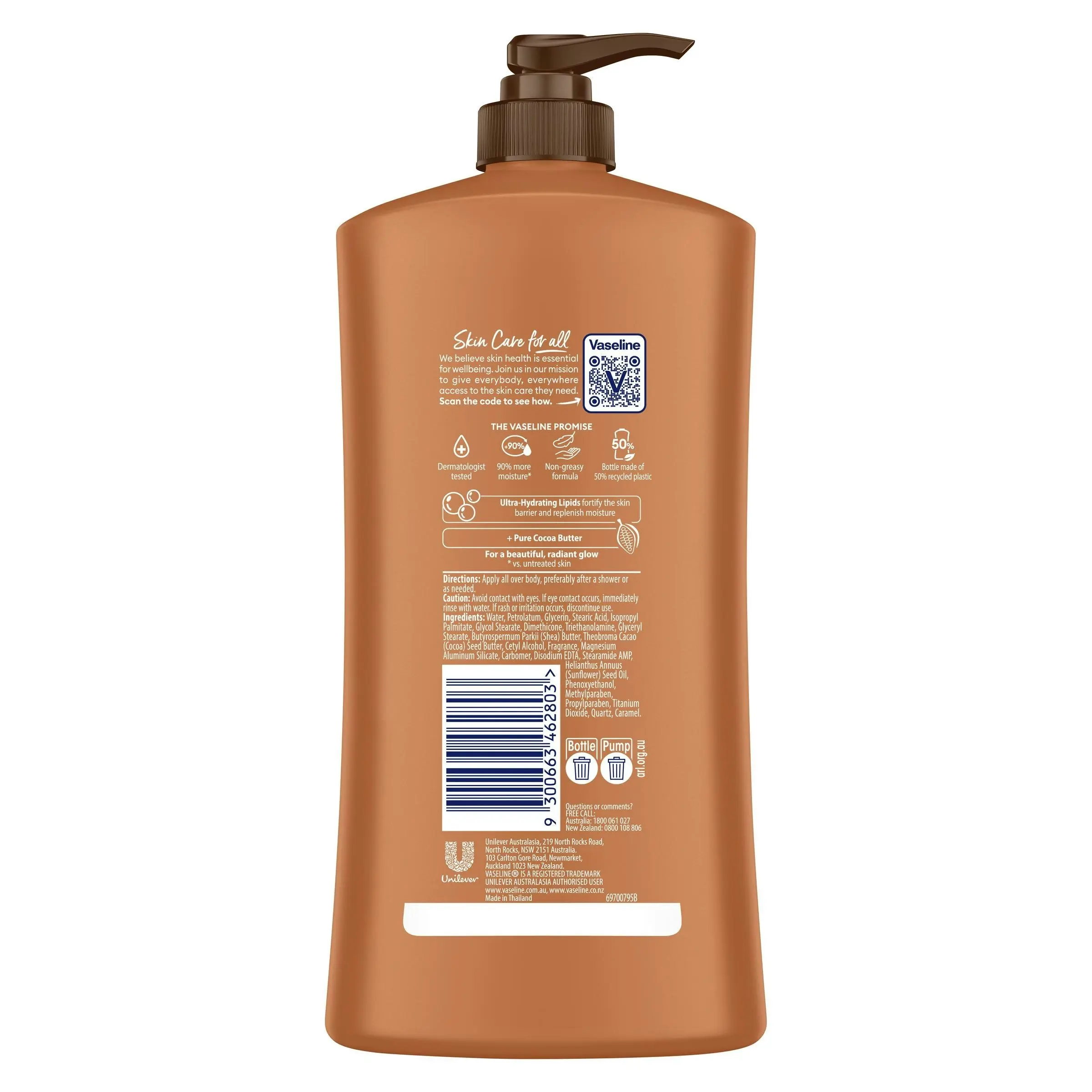 Vaseline Intensive Care Cocoa Glow Body Lotion 750mL