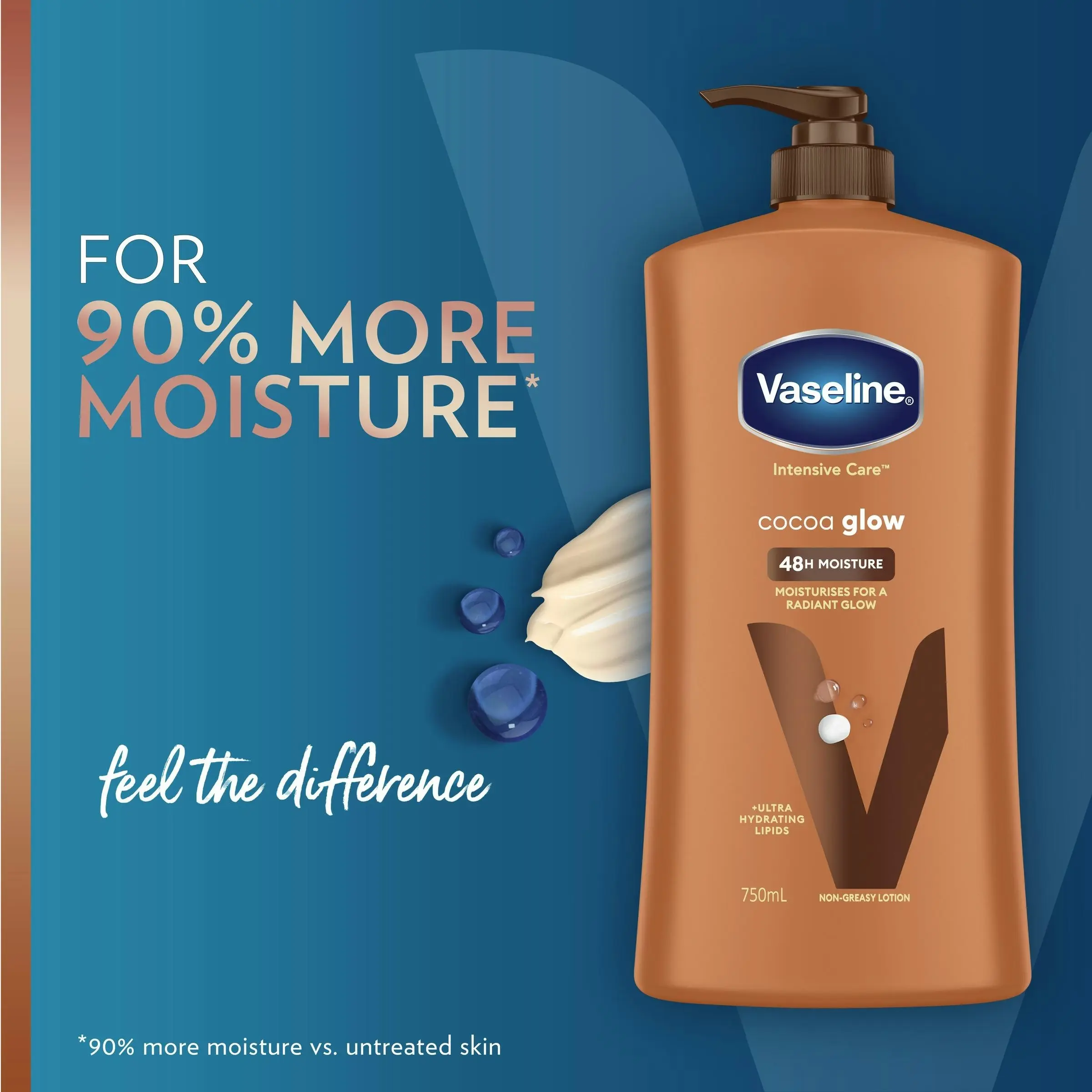 Vaseline Intensive Care Cocoa Glow Body Lotion 750mL