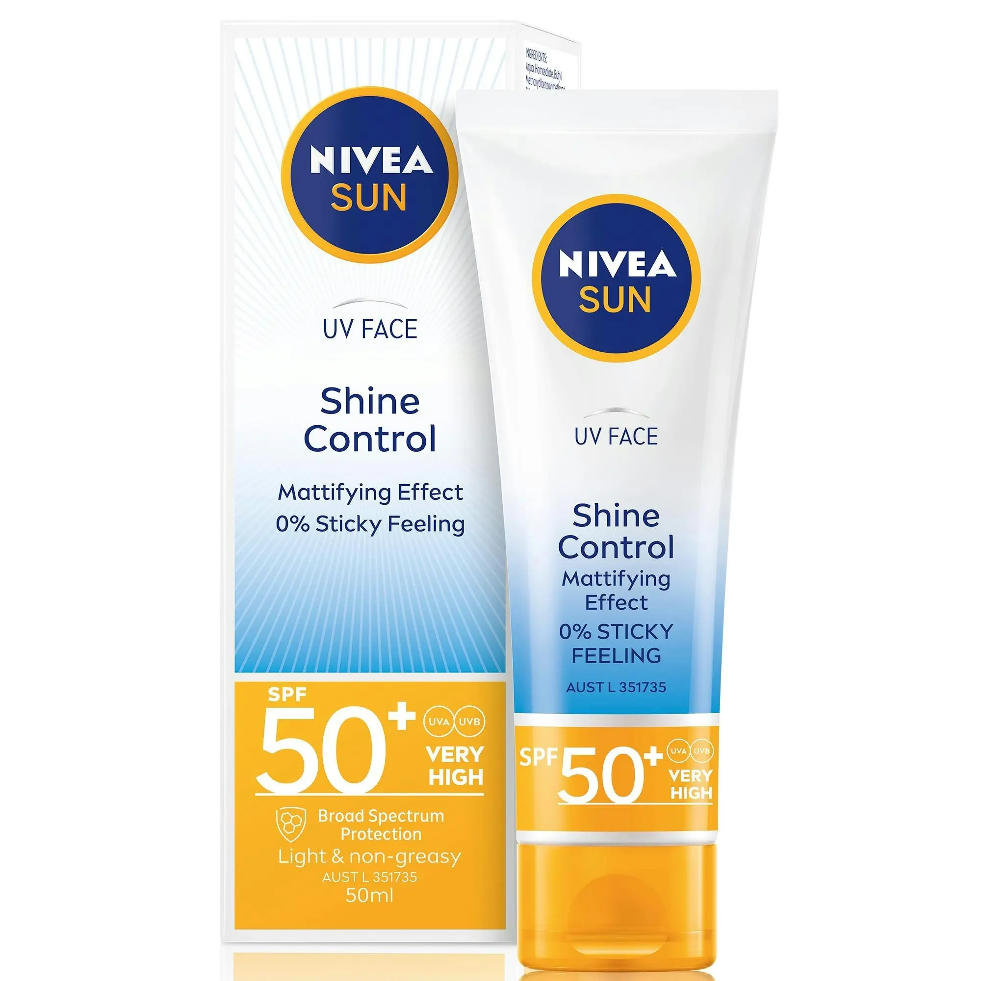 Nivea UV Face Shine Control SPF 50+ 50mL