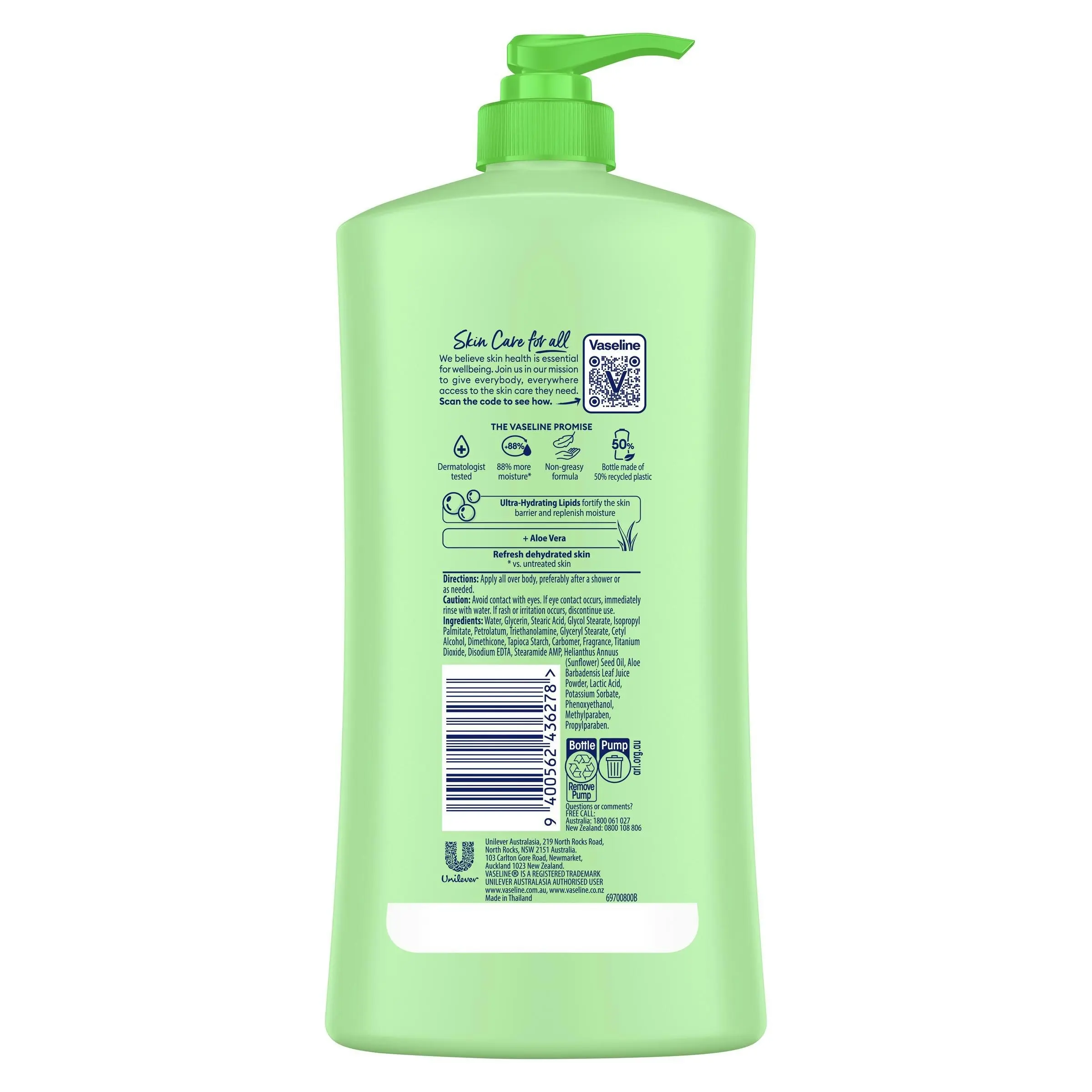 Vaseline Intensive Care Aloe Soothe Body Lotion 750mL