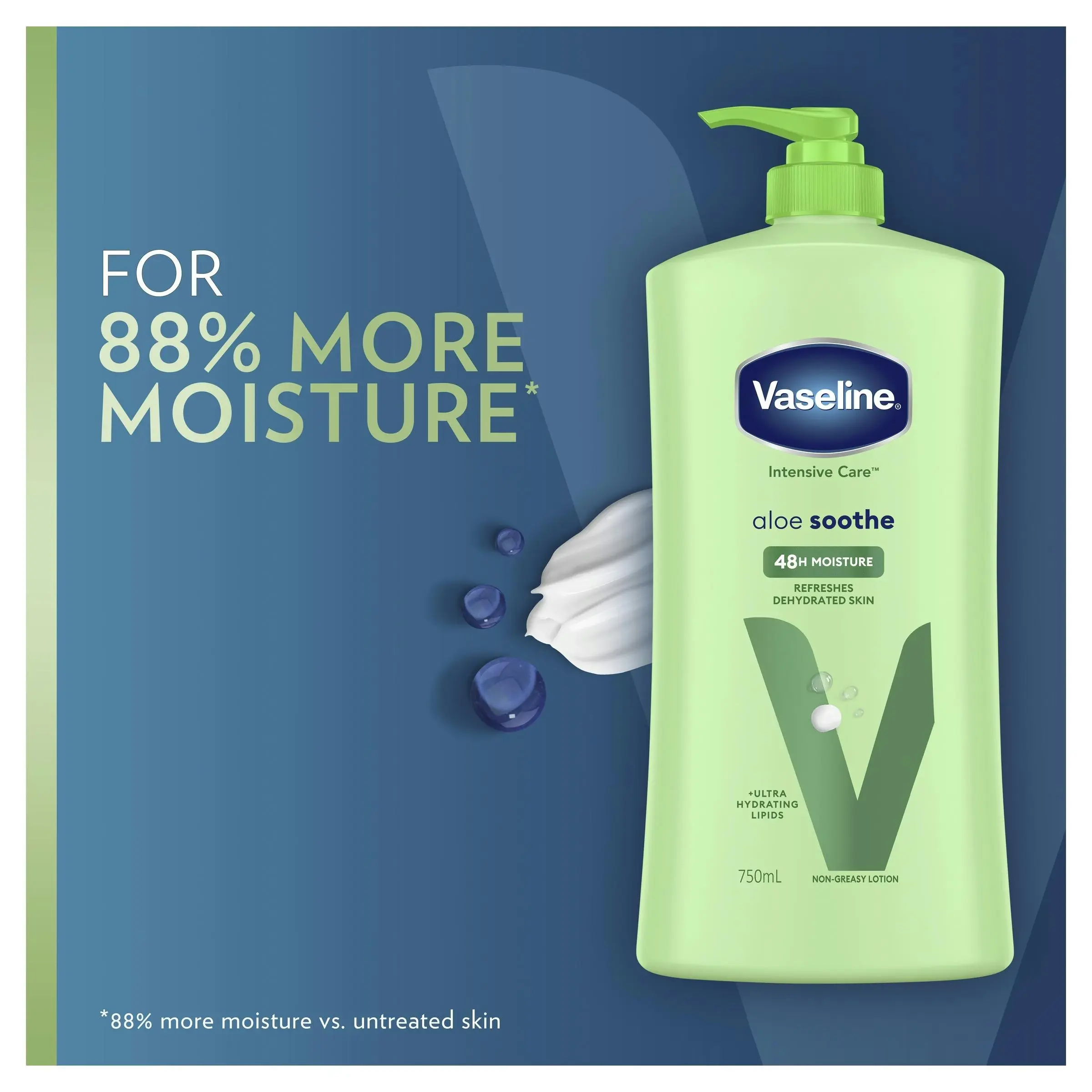 Vaseline Intensive Care Aloe Soothe Body Lotion 750mL