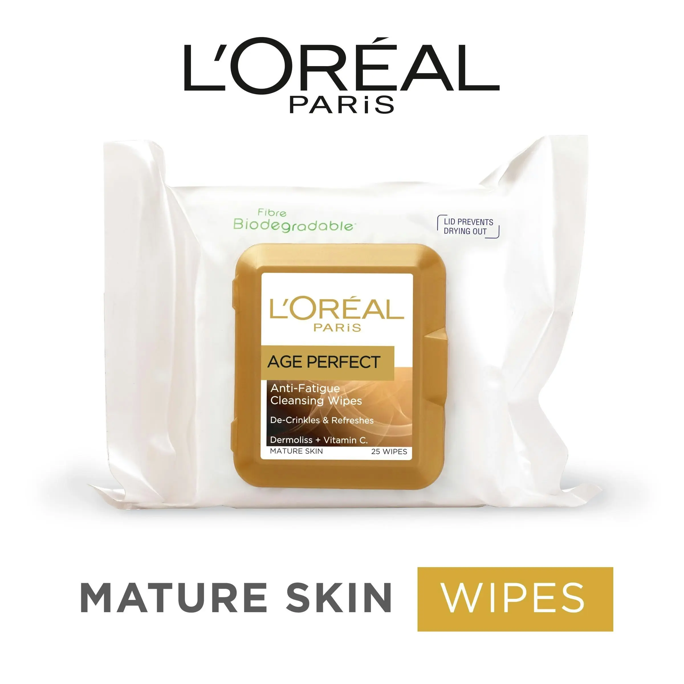 L'Oreal Age Perfect Cleansing Wipes 25 Pack