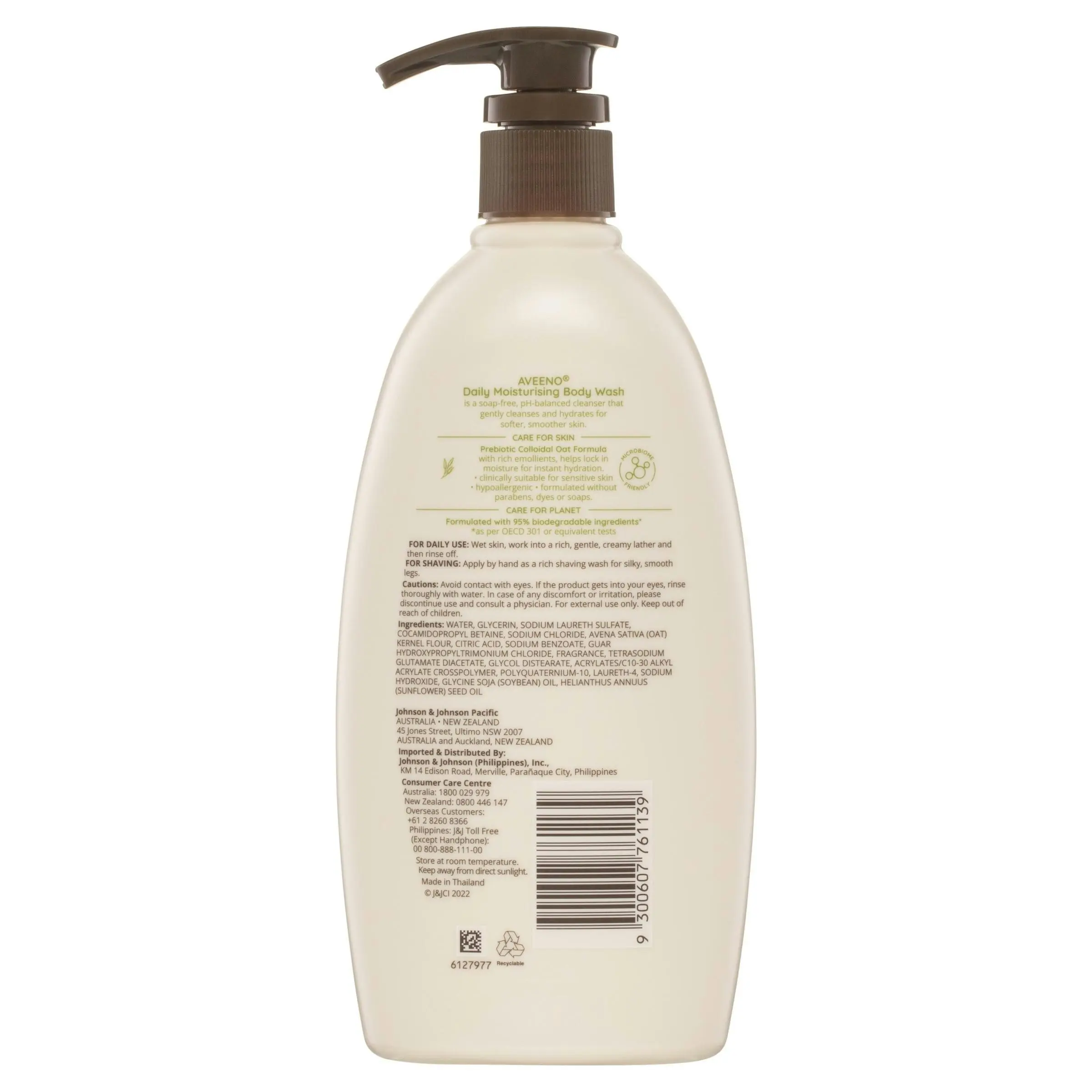 Aveeno Daily Moisturising Lightly Fragranced Body Wash 532mL