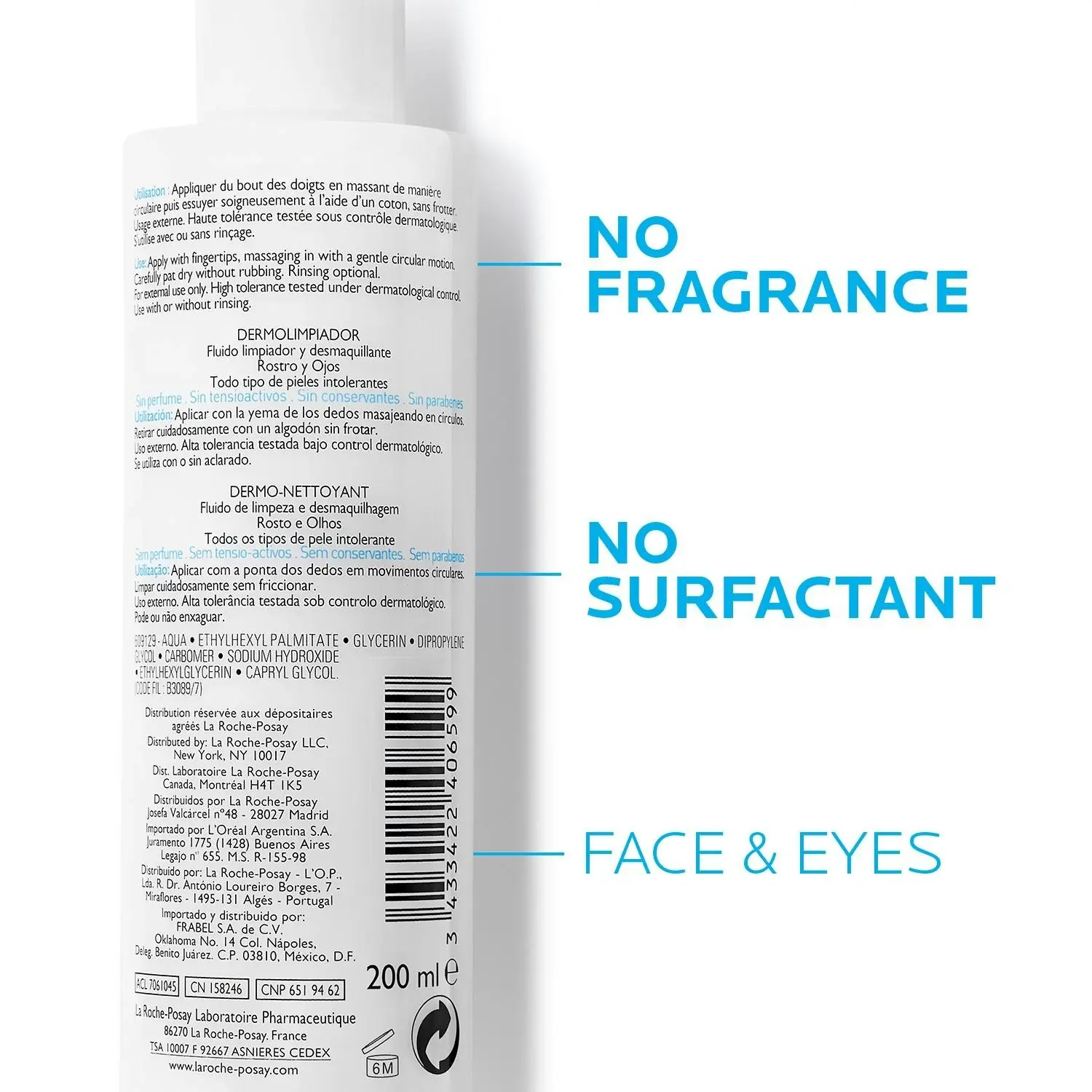 La Roche-Posay Toleriane Dermo Cleanser 200mL