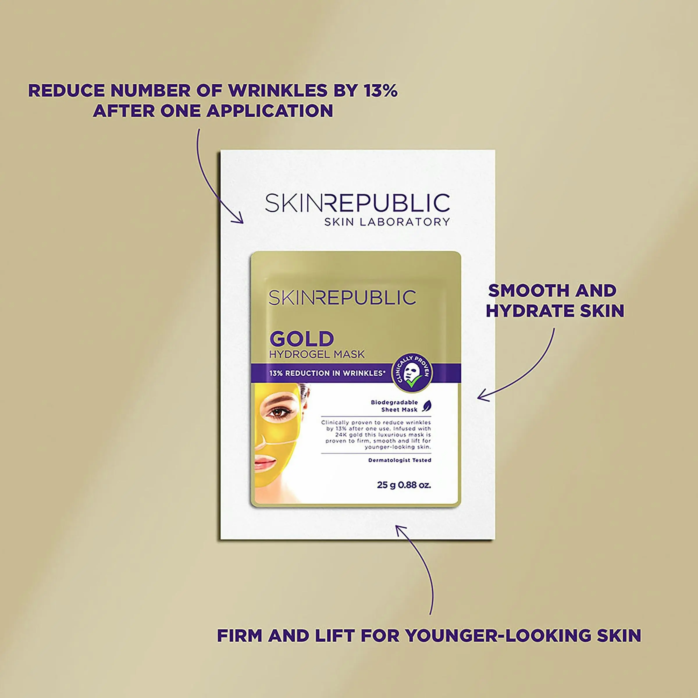 Skin Republic Gold Hydrogel Mask