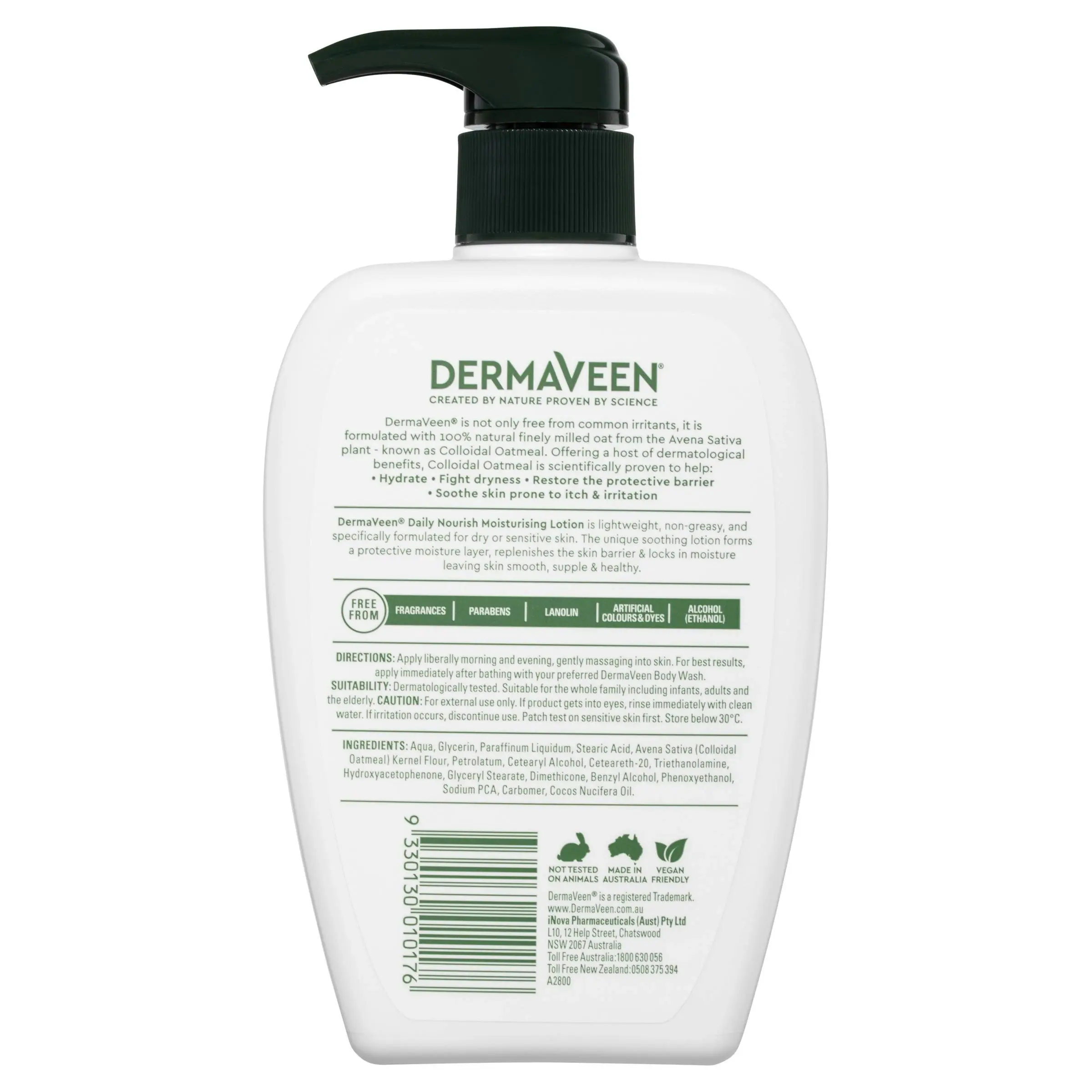 DermaVeen Daily Nourish Moisturising Lotion 500mL