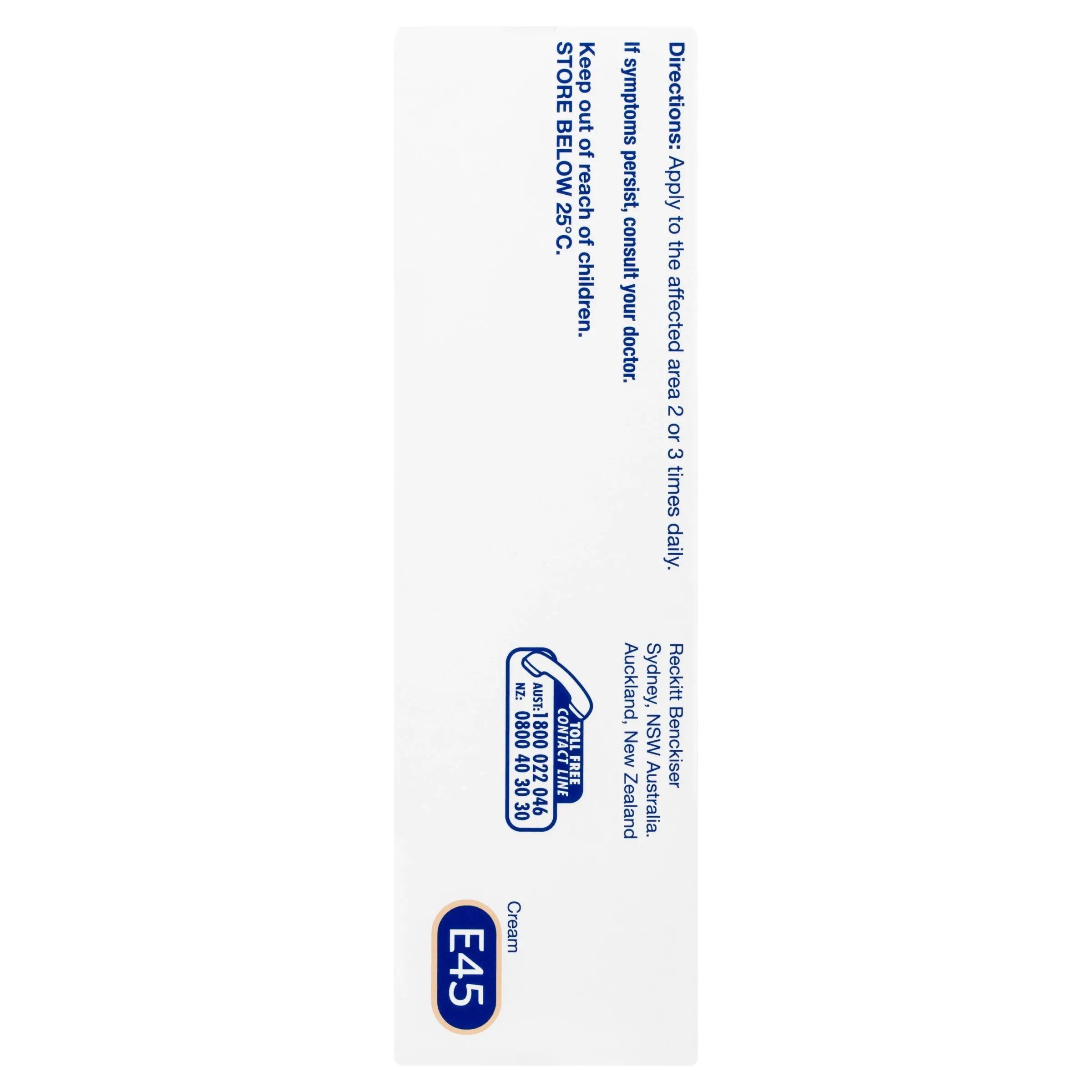 E45 Moisturising Cream for Dry Skin & Eczema 50g