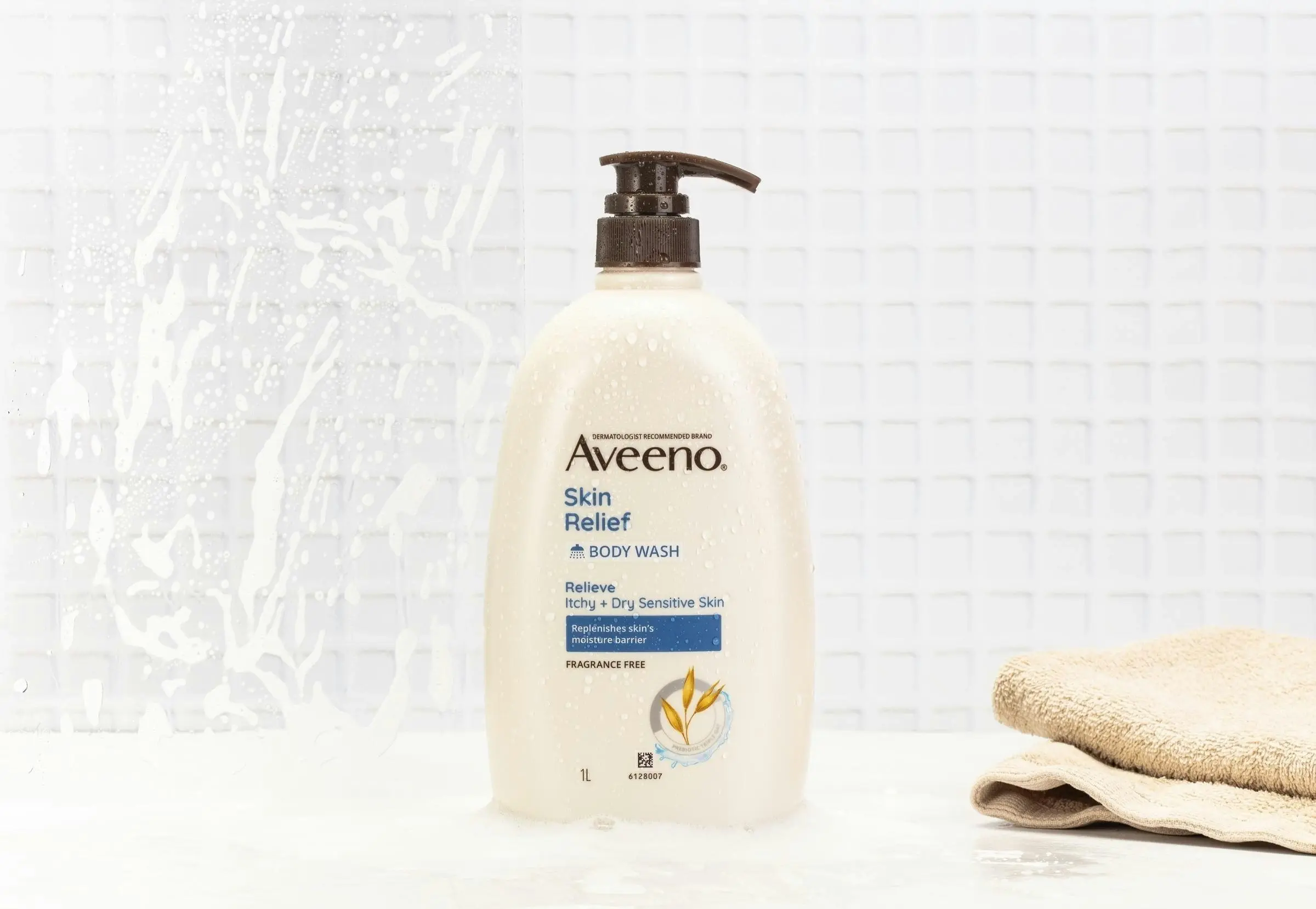 Aveeno Active Naturals Skin Relief Fragrance Free Body Wash 1L