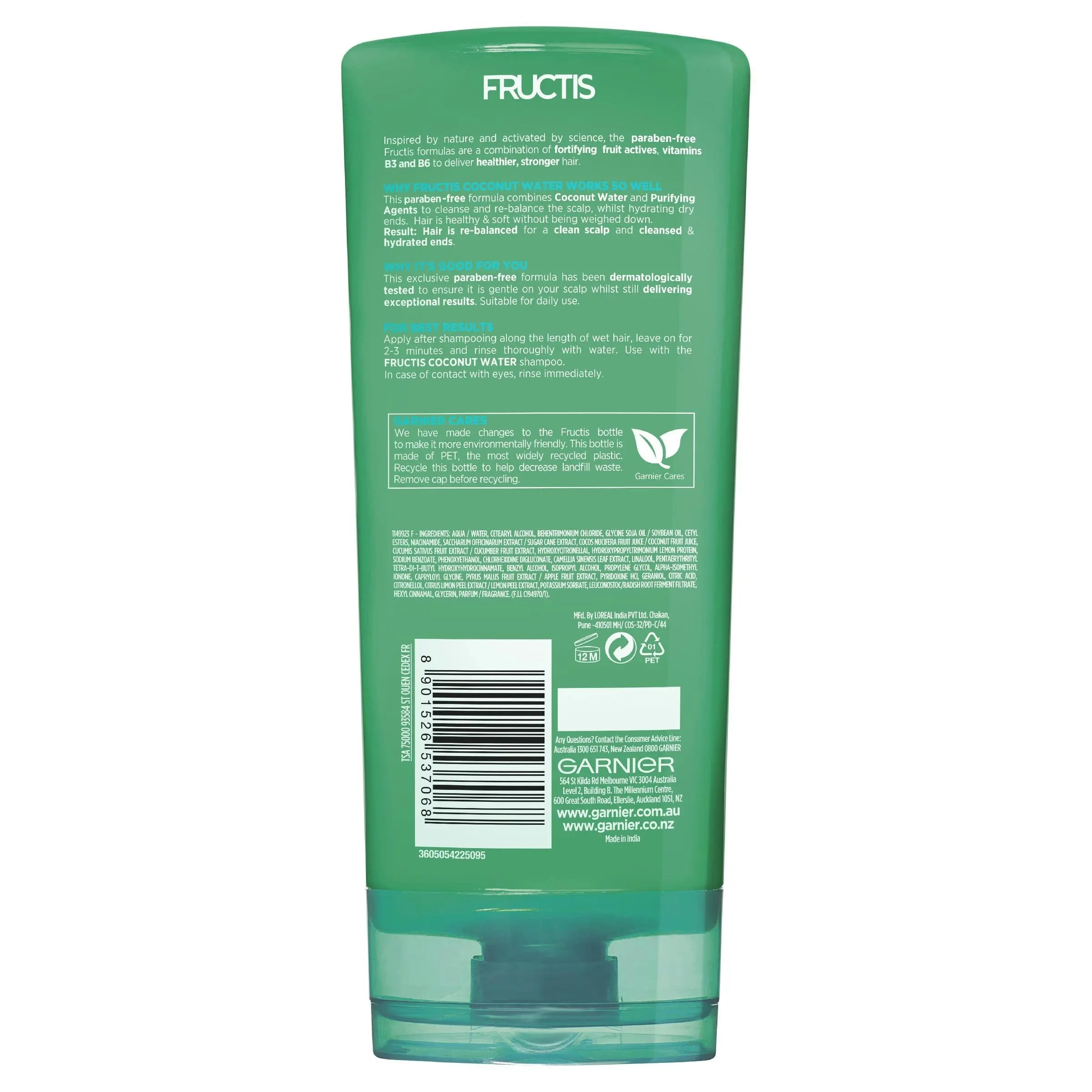 Garnier Fructis Coconut Water Conditioner 315mL