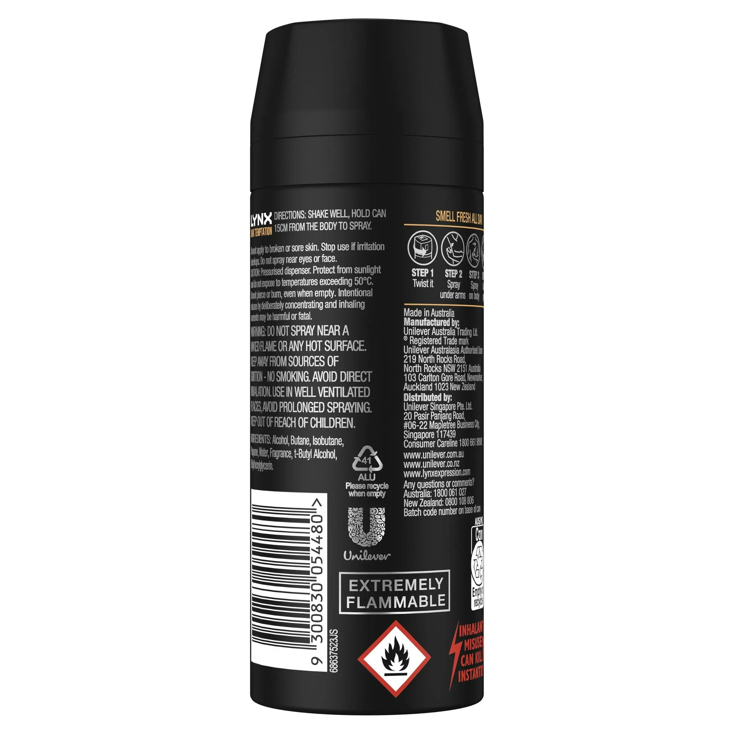 Lynx Deodorant Dark Temptation 165ml