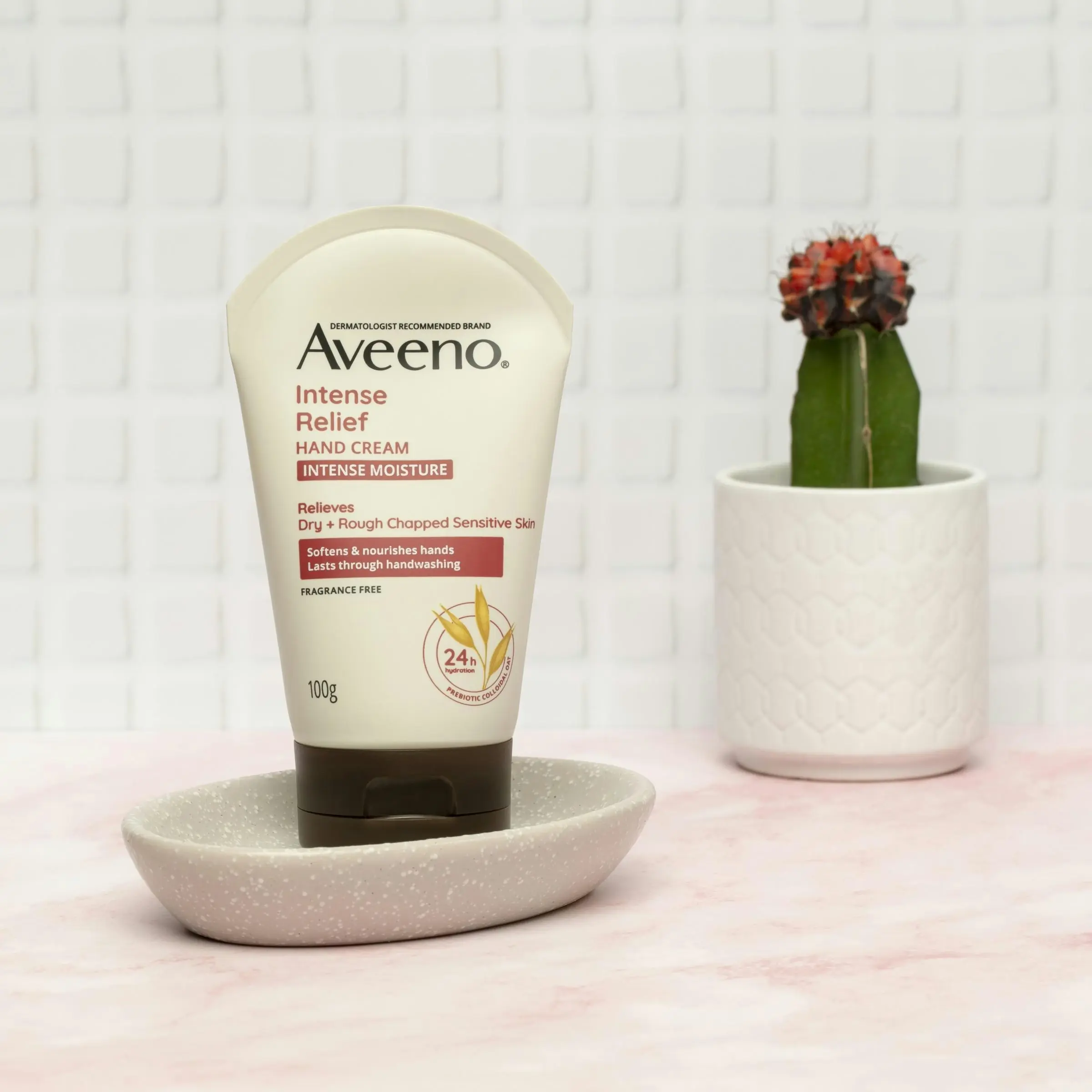 Aveeno Active Naturals Intense Relief Fragrance Free Hand Cream 100g