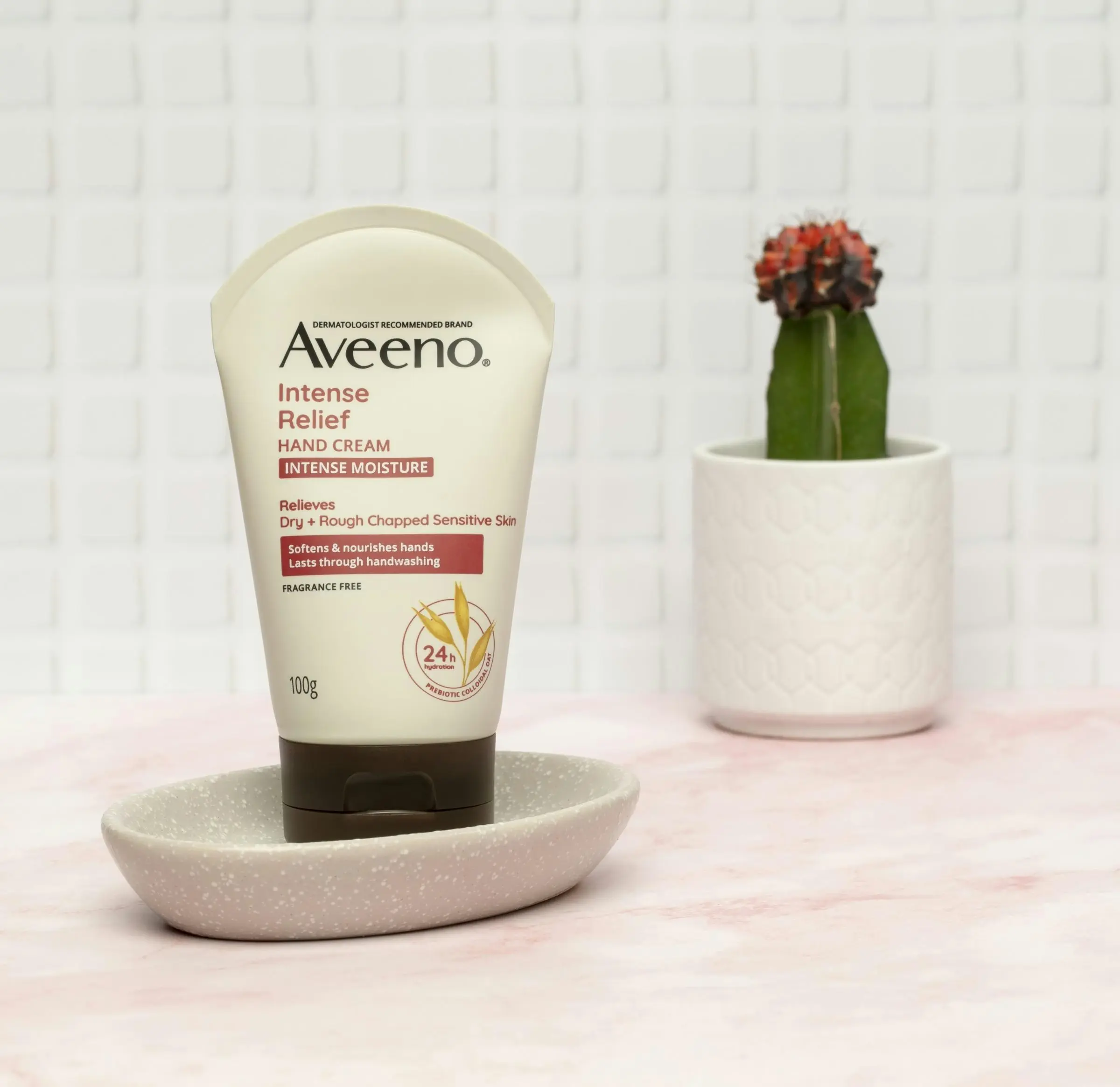 Aveeno Active Naturals Intense Relief Fragrance Free Hand Cream 100g