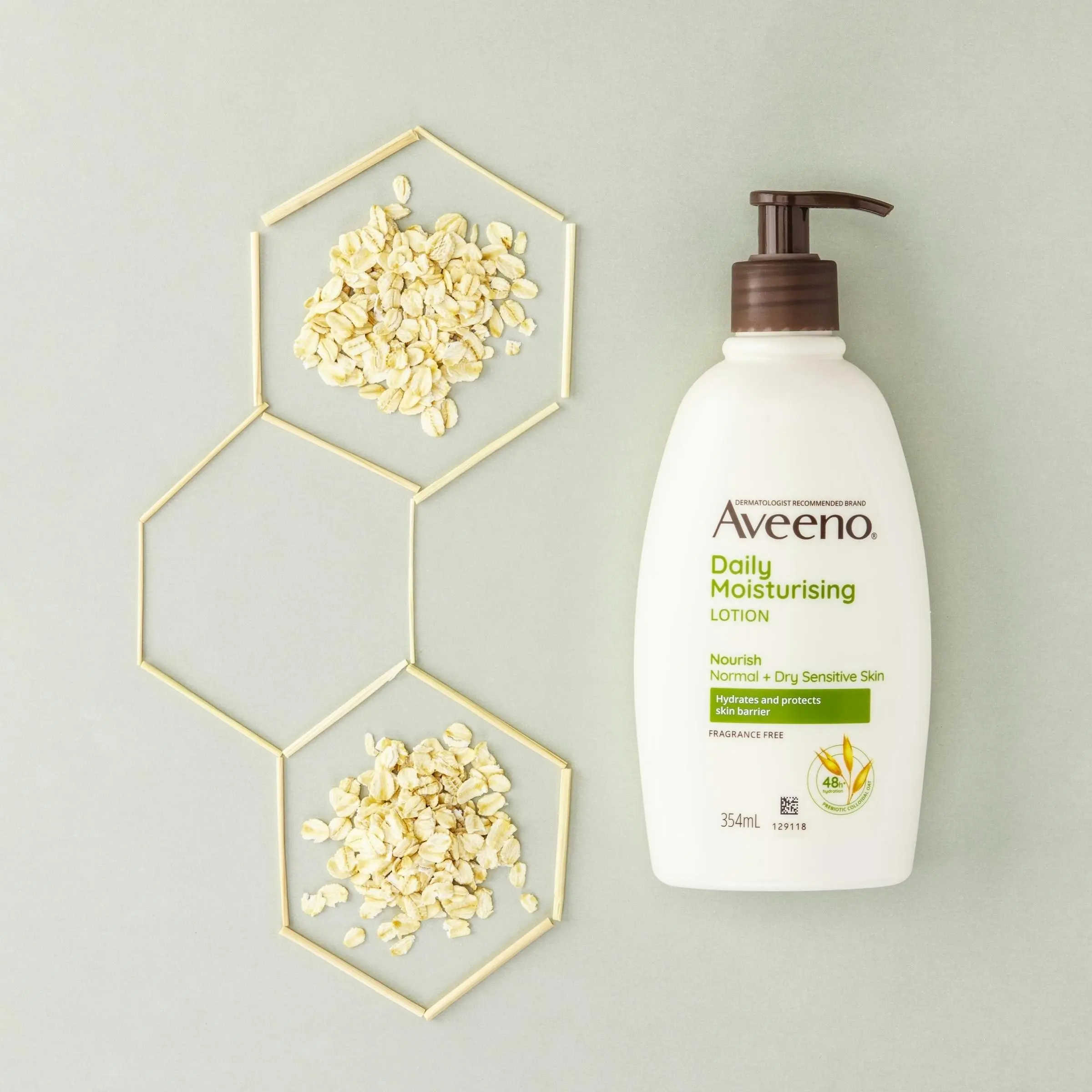 Aveeno Active Naturals Daily Moisturising Fragrance Free Lotion 354mL