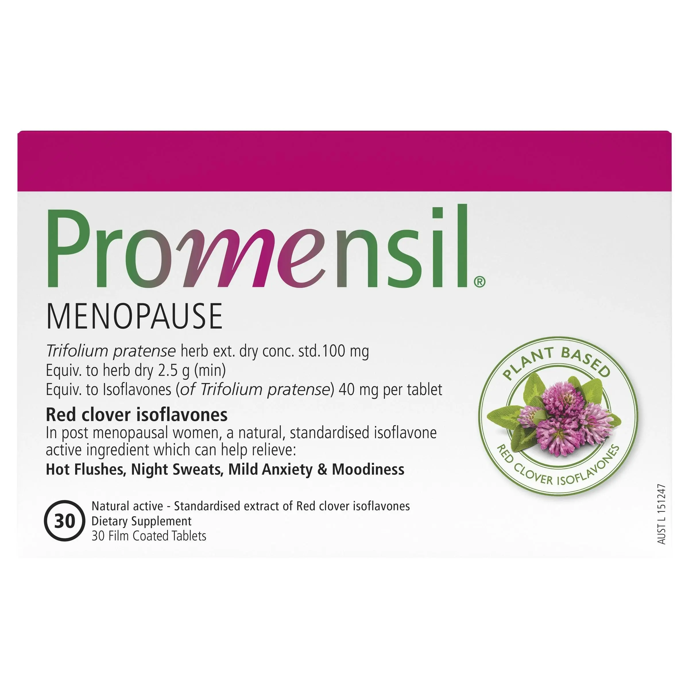 Promensil Menopause Tablets 30