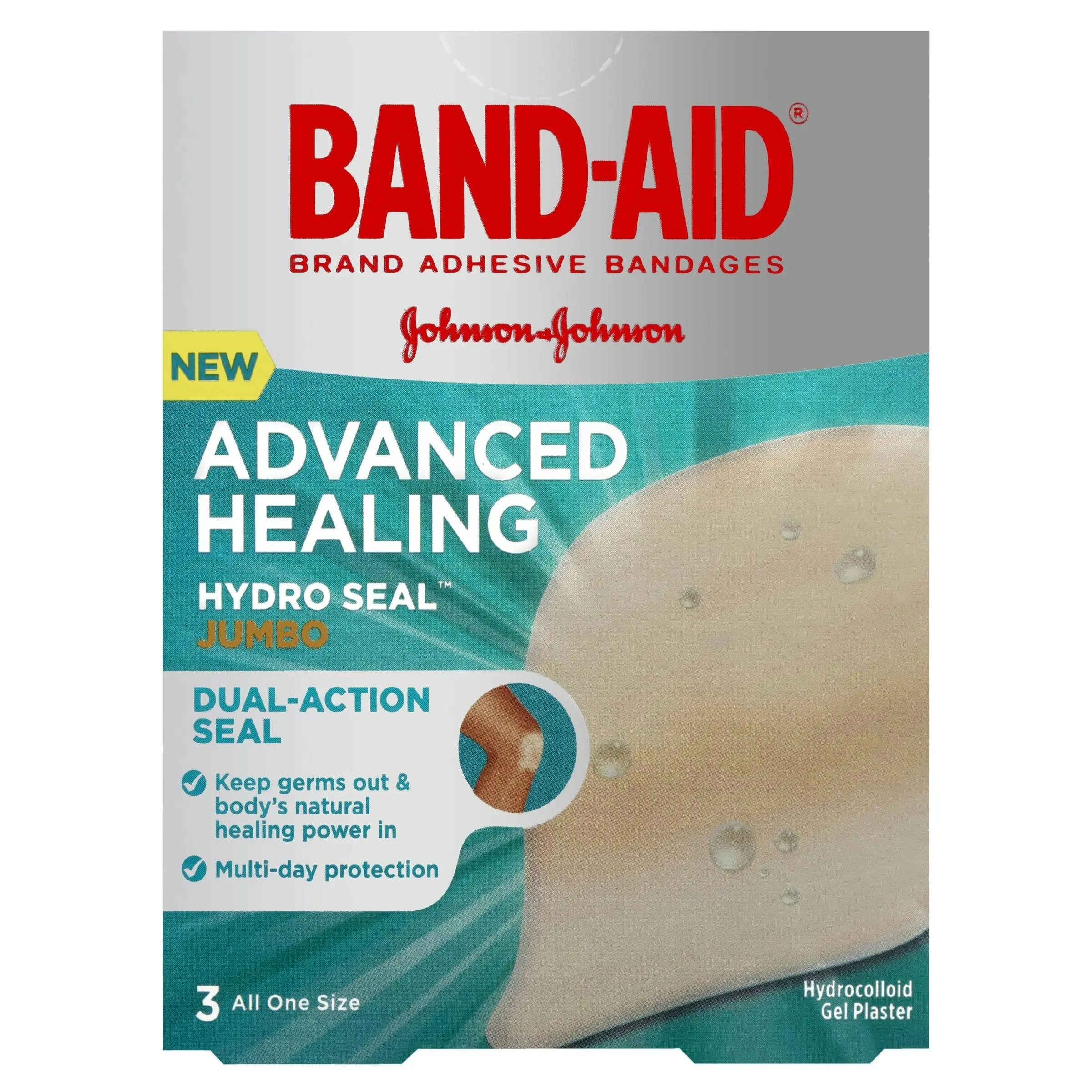 BAND-AID Advanced Healing Hydro Seal Jumbo 3 Pack