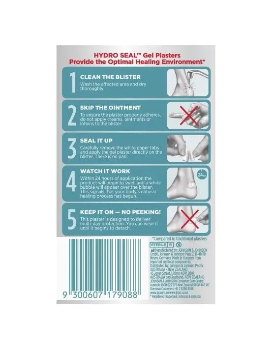 BAND-AID Advanced Healing Hydro Seal Blister Block 4 Pack