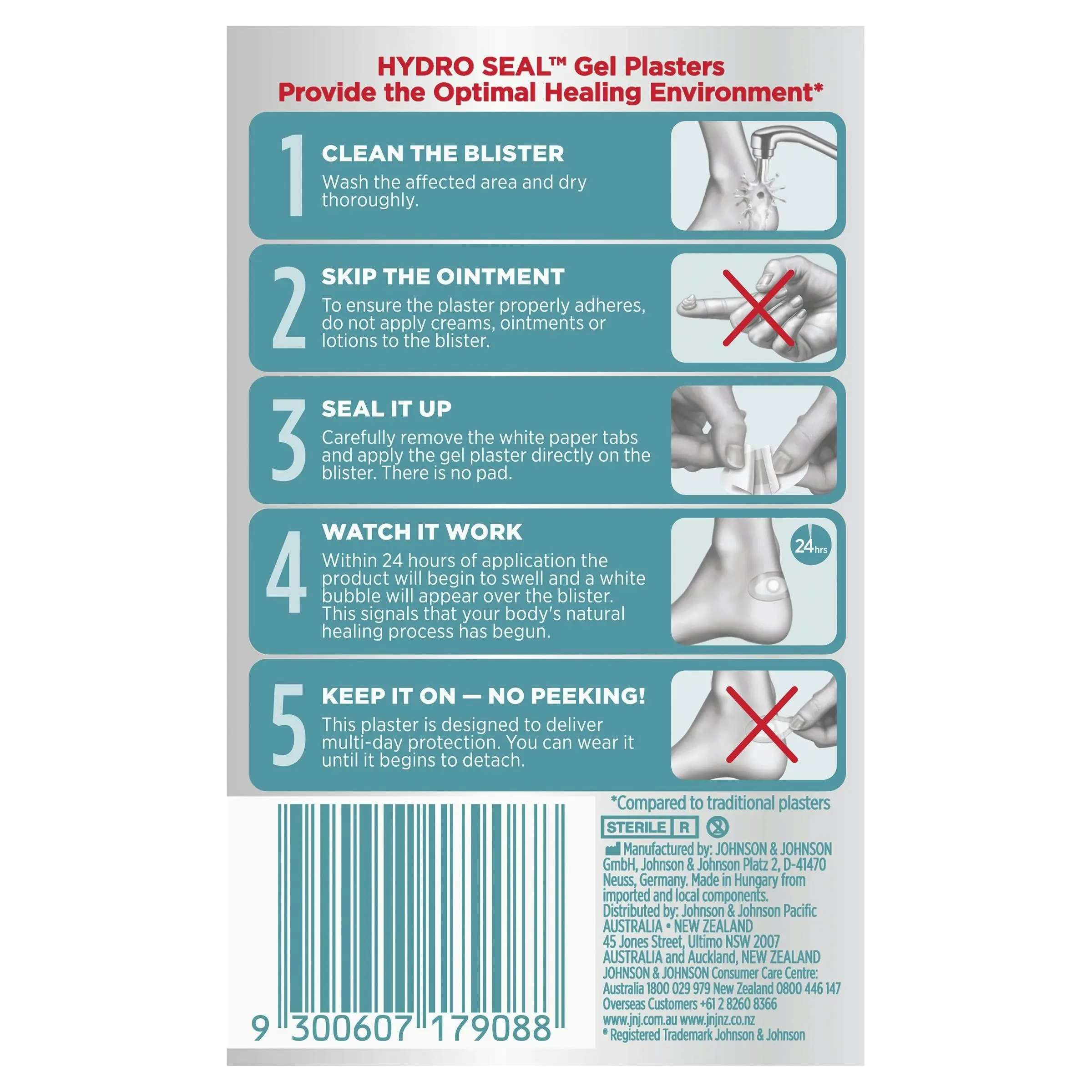 BAND-AID Advanced Healing Hydro Seal Blister Block 4 Pack