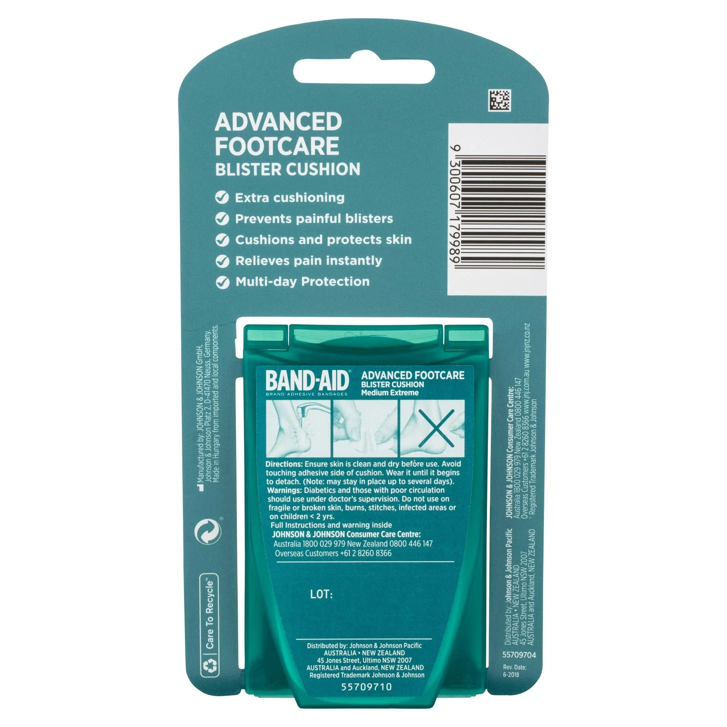 BAND-AID Advanced Footcare Blister Cushion Medium Extreme 5 Pack