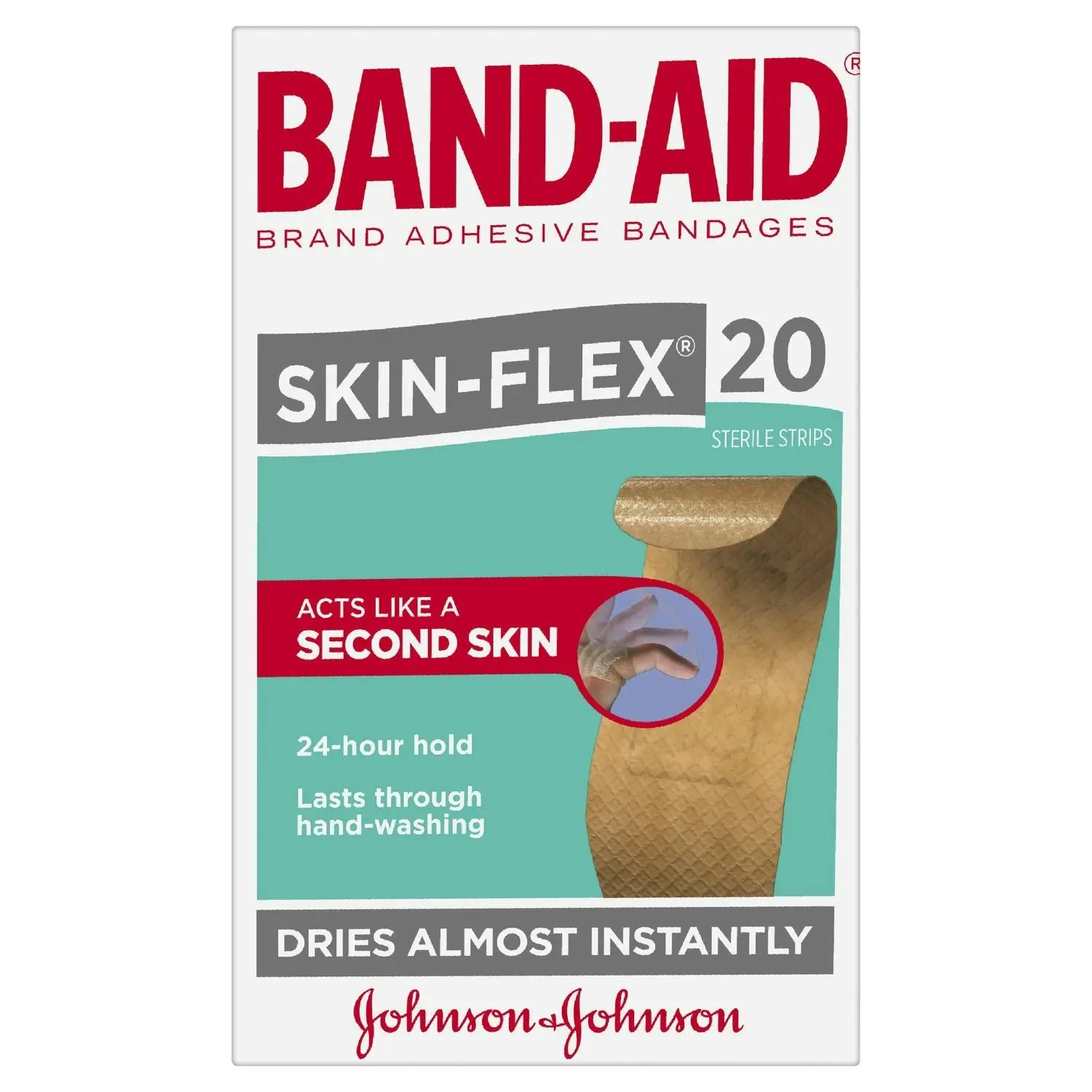 BAND-AID Skin-Flex Strips 20 Pack