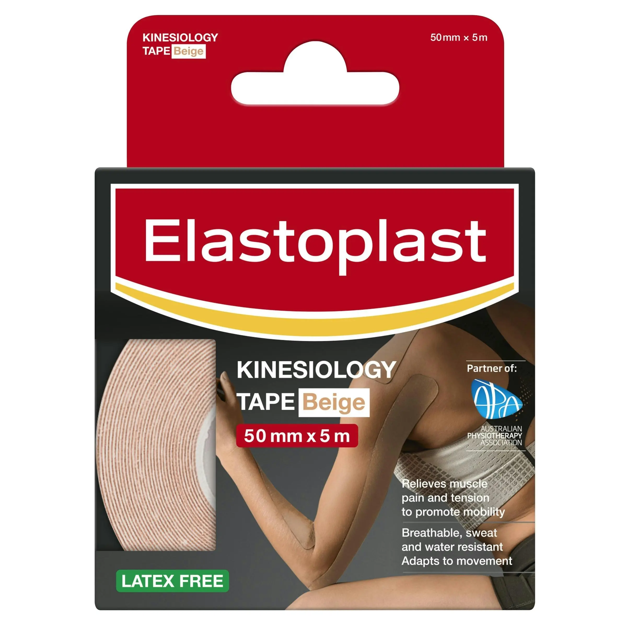 Elastoplast Kinesiology Tape (Beige) 50mm x 5m