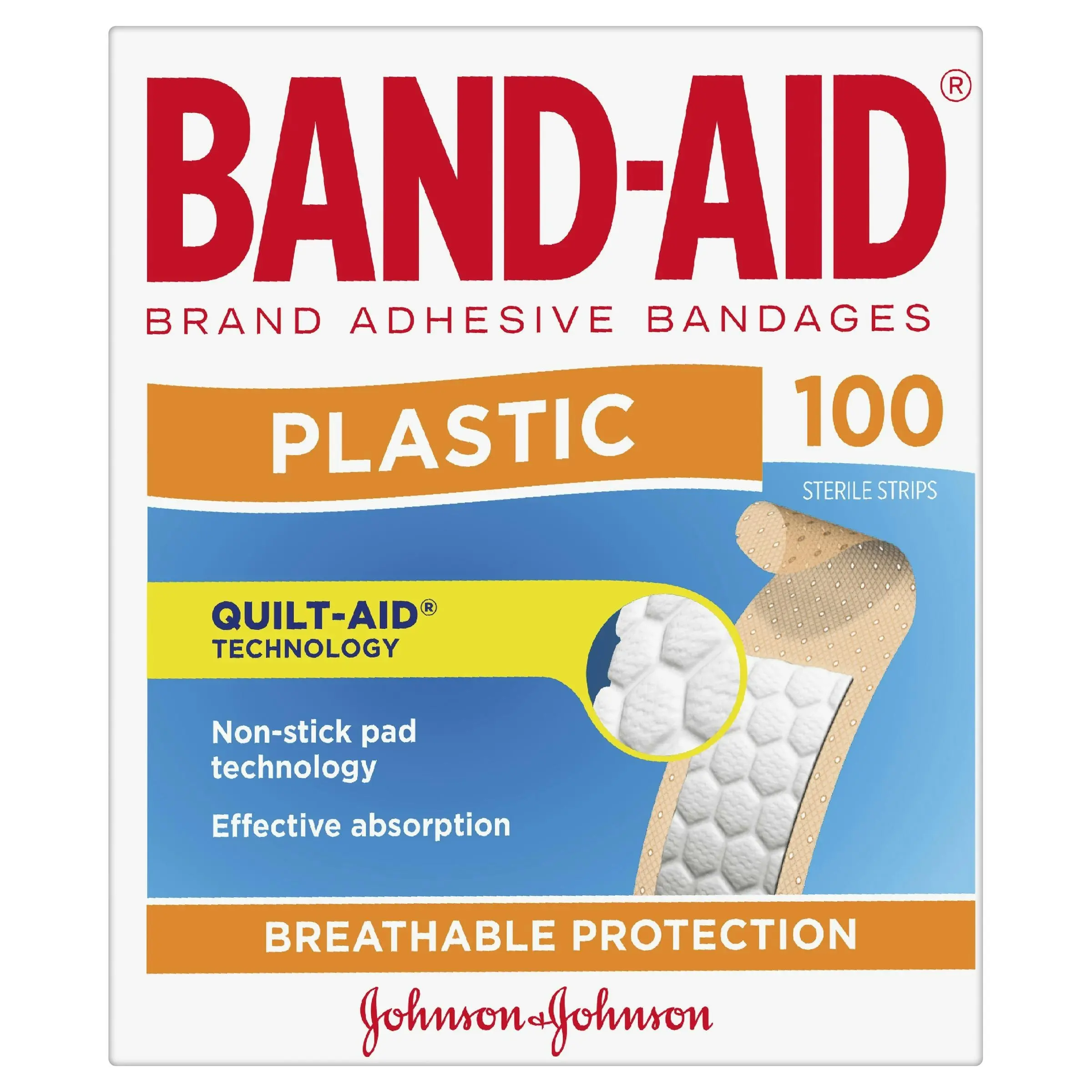 BAND-AID Plastic Strips 100 Pack