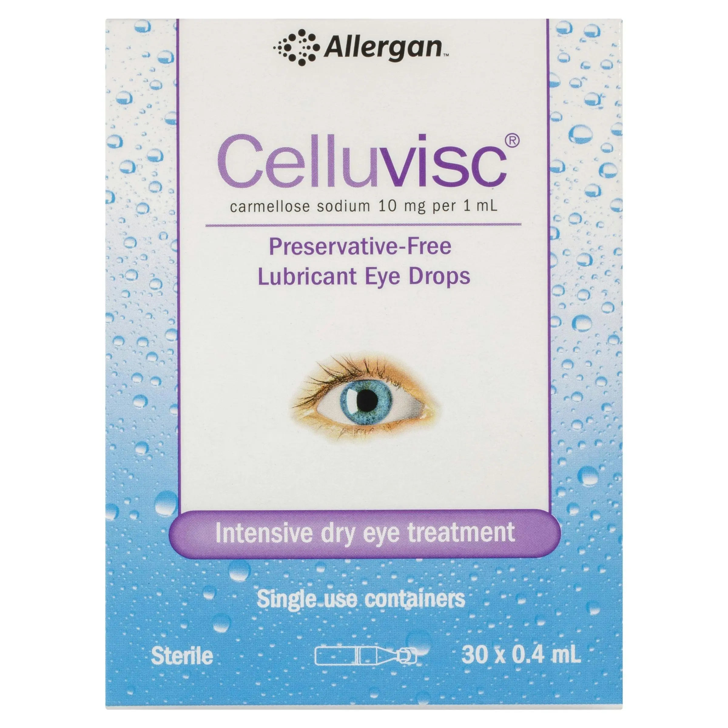 CELLUVISC Lubricant Eye Drops 30 x 0.4mL