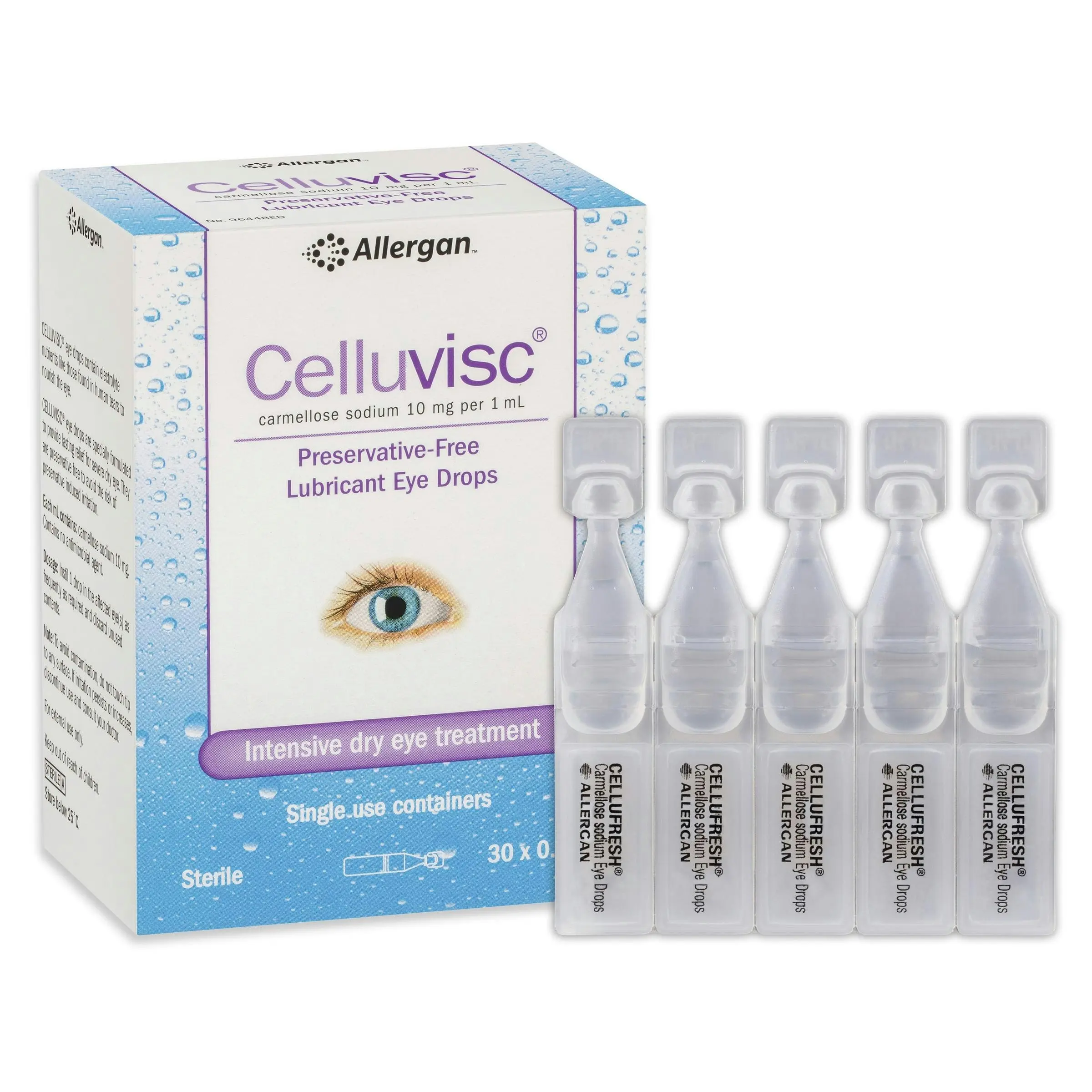 CELLUVISC Lubricant Eye Drops 30 x 0.4mL