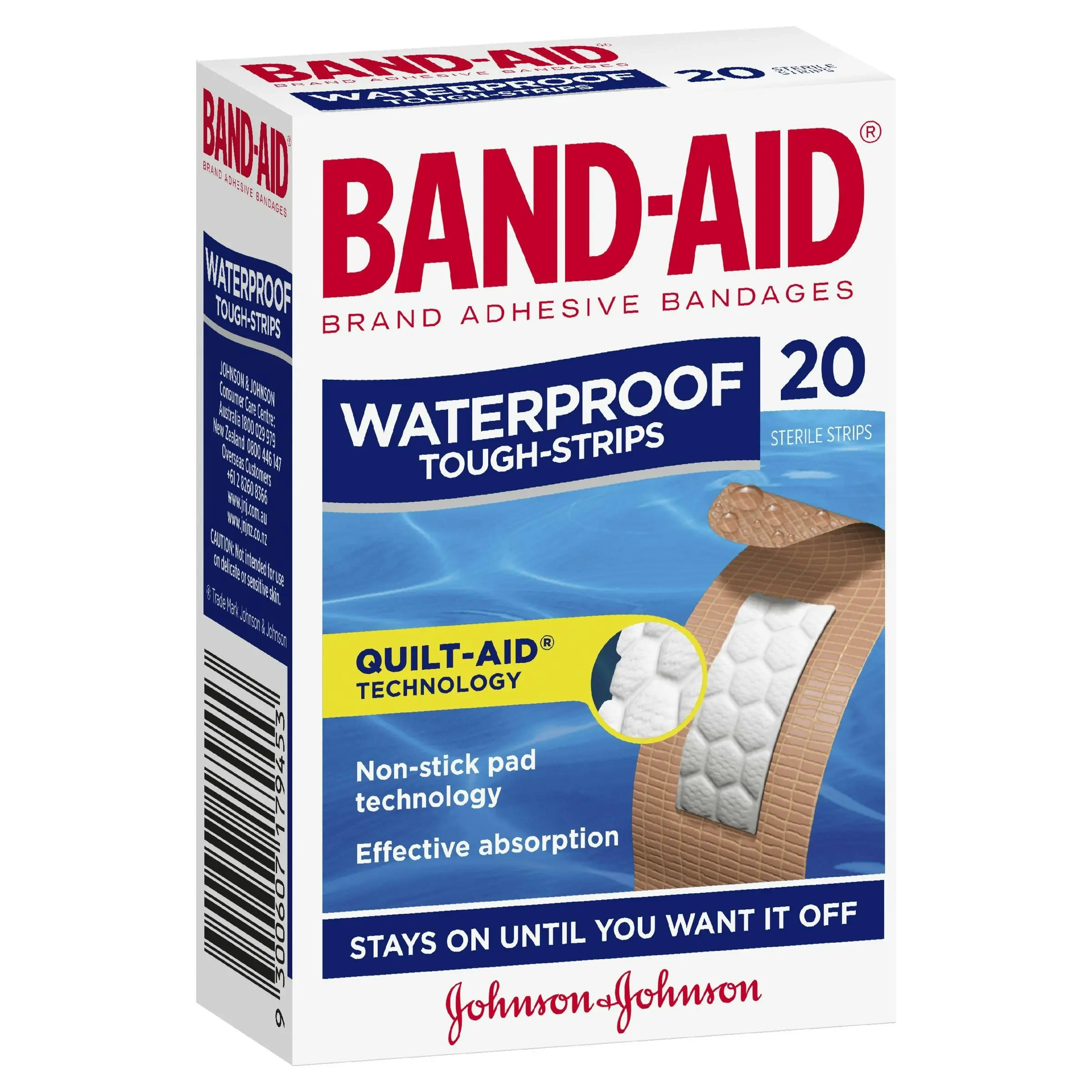 BAND-AID Waterproof Tough Strips 20 Pack