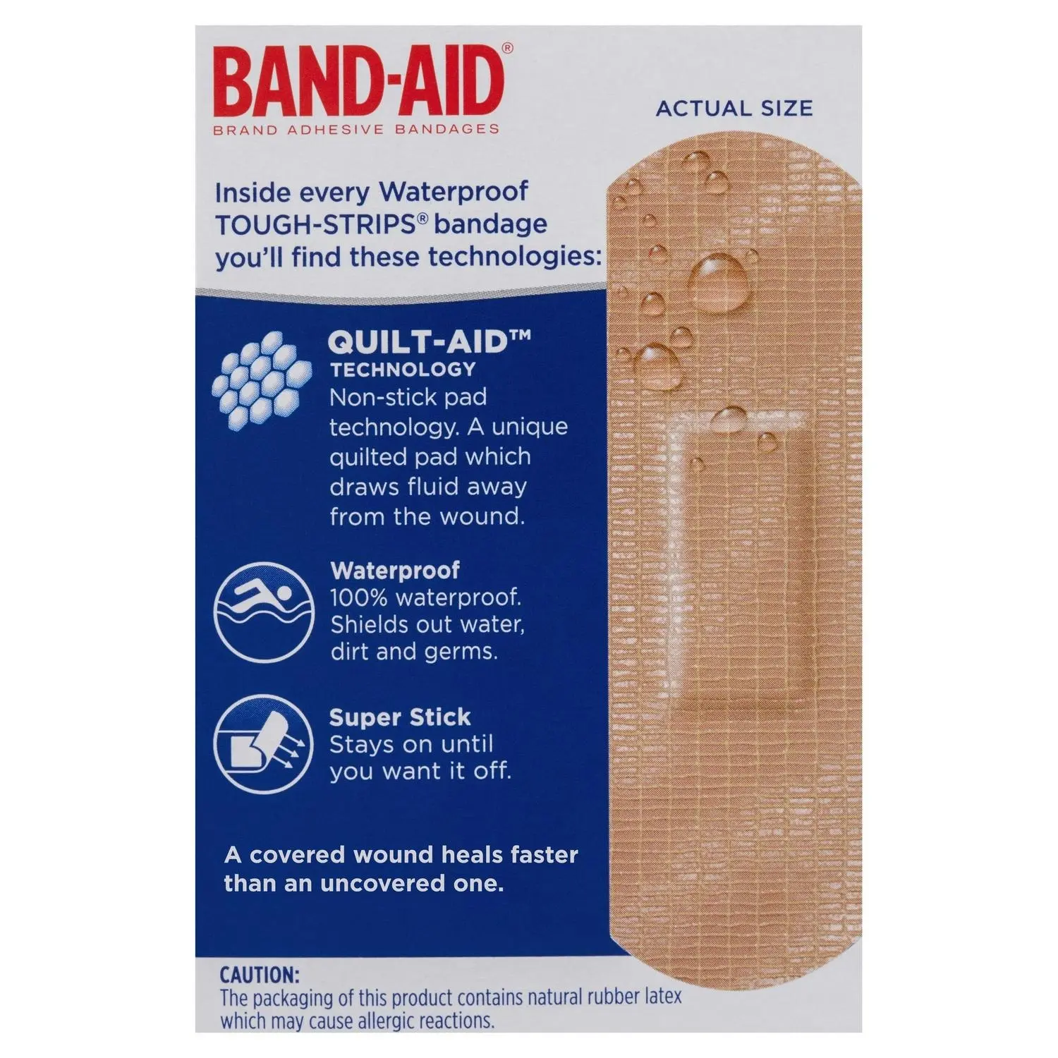 BAND-AID Waterproof Tough Strips 20 Pack