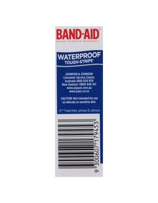 BAND-AID Waterproof Tough Strips 20 Pack