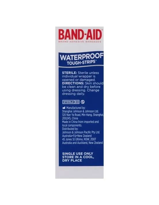 BAND-AID Waterproof Tough Strips 20 Pack