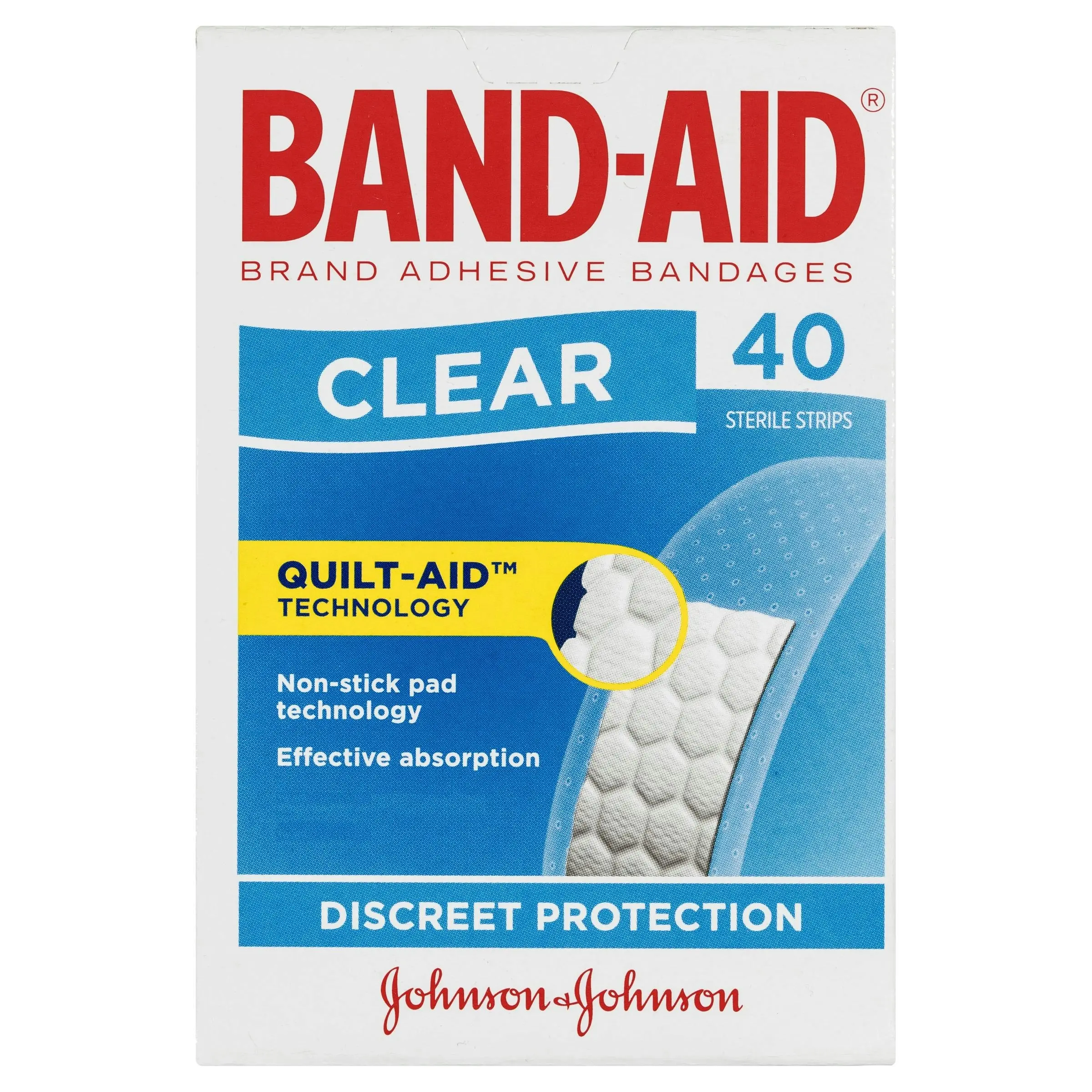 BAND-AID Clear Strips 40 Pack