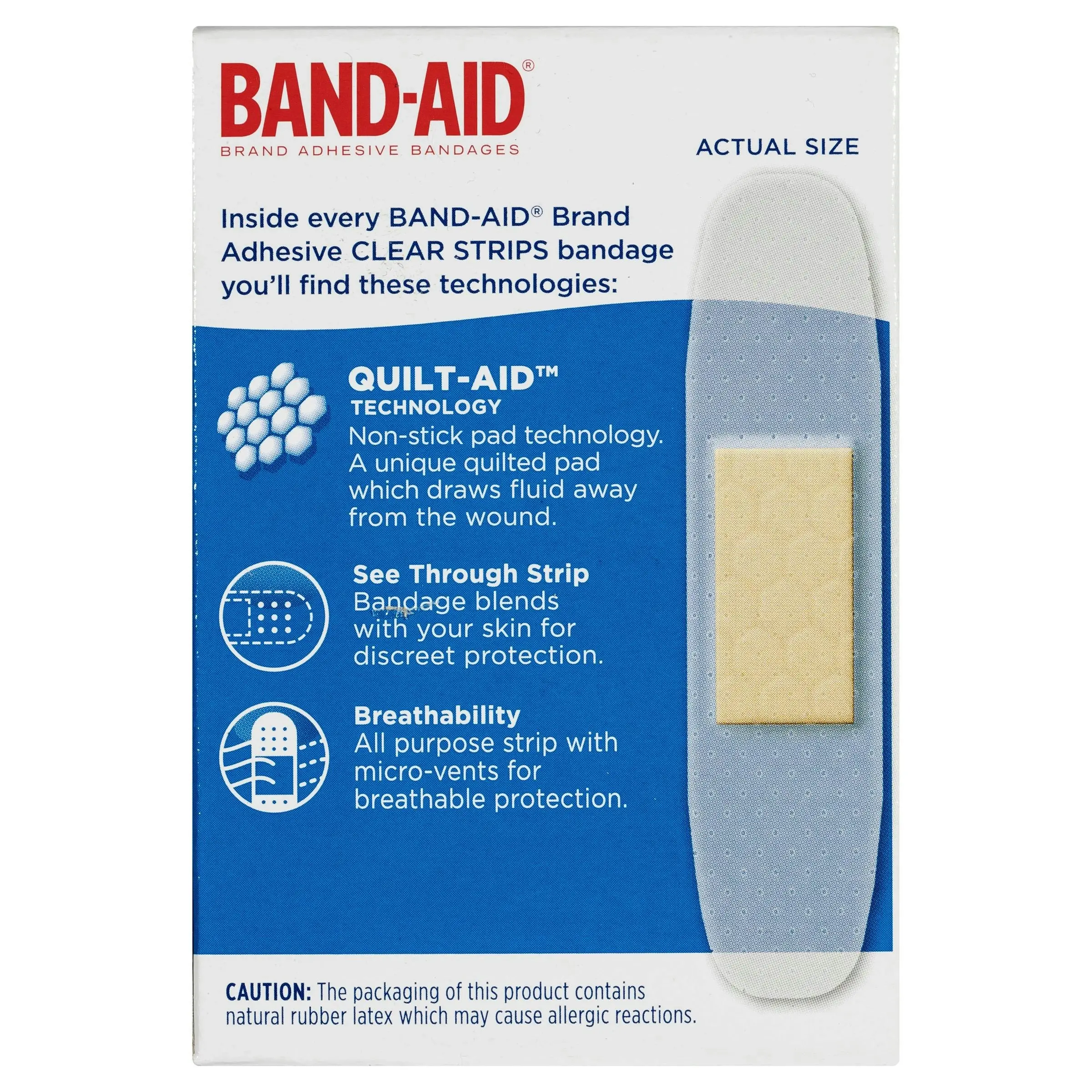 BAND-AID Clear Strips 40 Pack