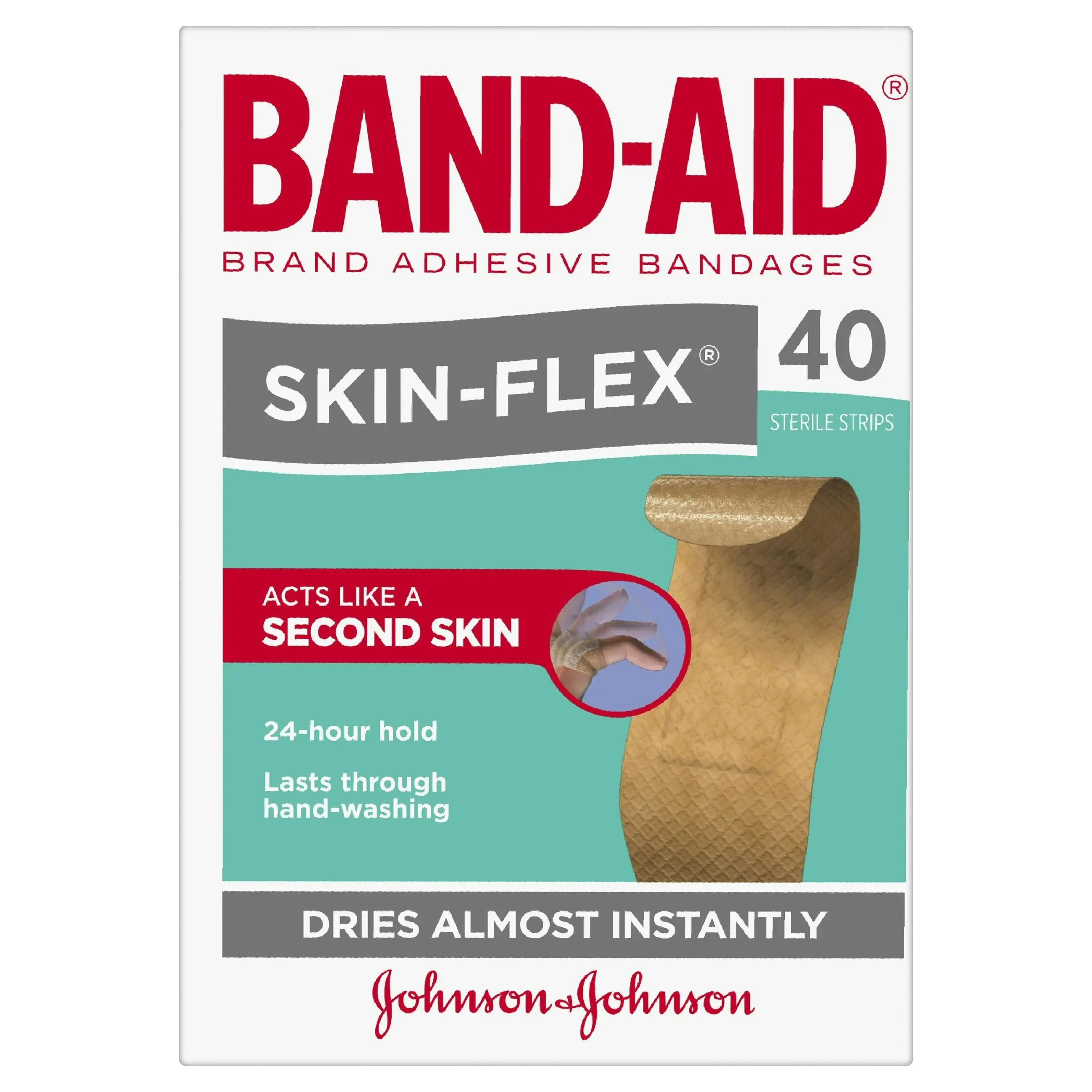 BAND-AID Skin-Flex Strips 40 Pack