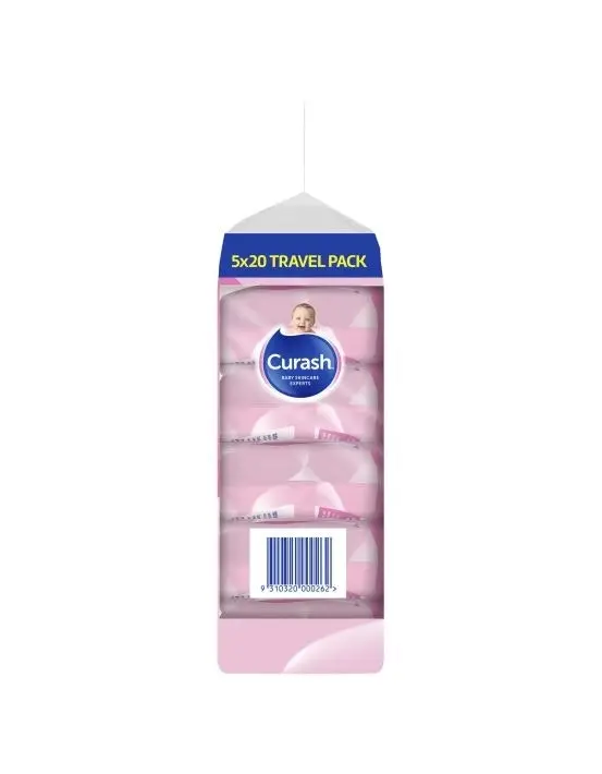 Curash Wipe Fragrance Free 20 X 5 Pack