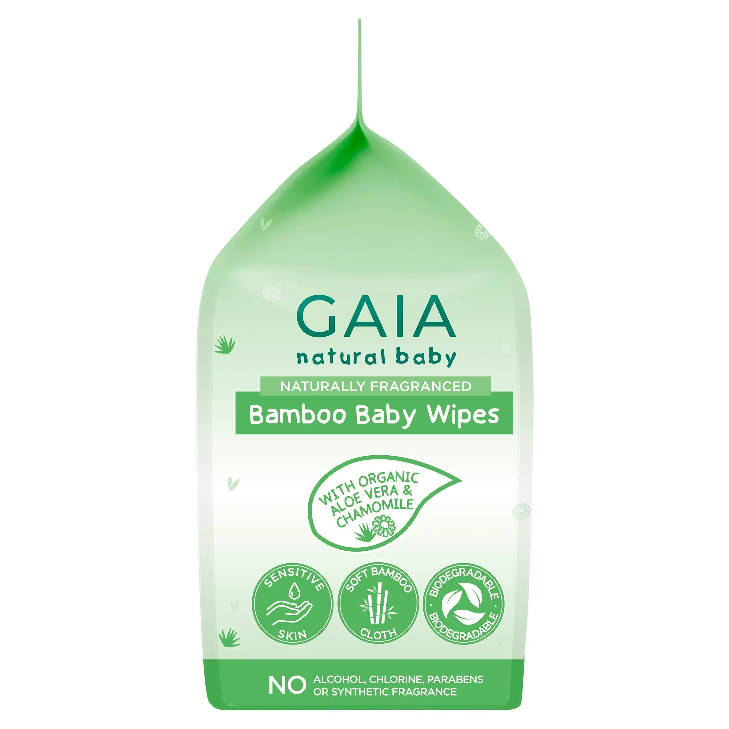 Gaia Natural Baby Bamboo Wipes 240 Pack