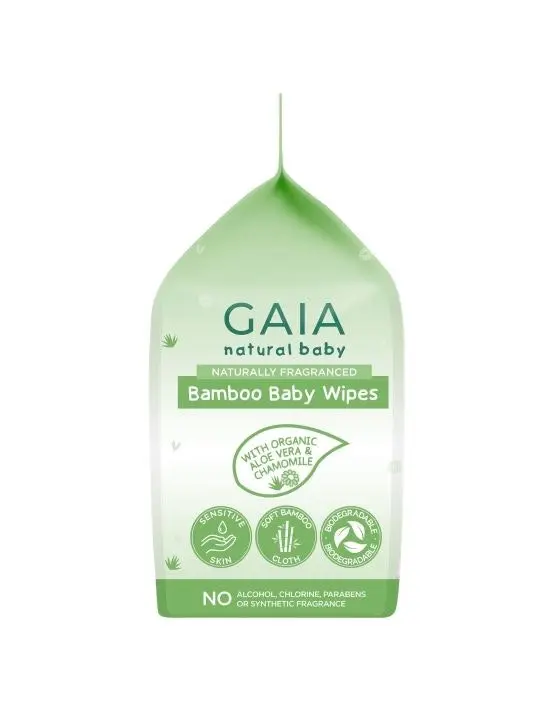 Gaia Natural Baby Bamboo Wipes 240 Pack