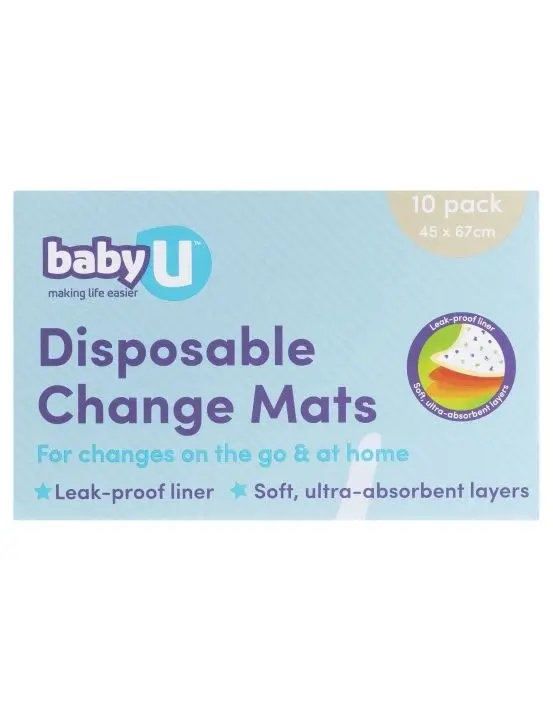 Baby U Change Mats 10 Pack